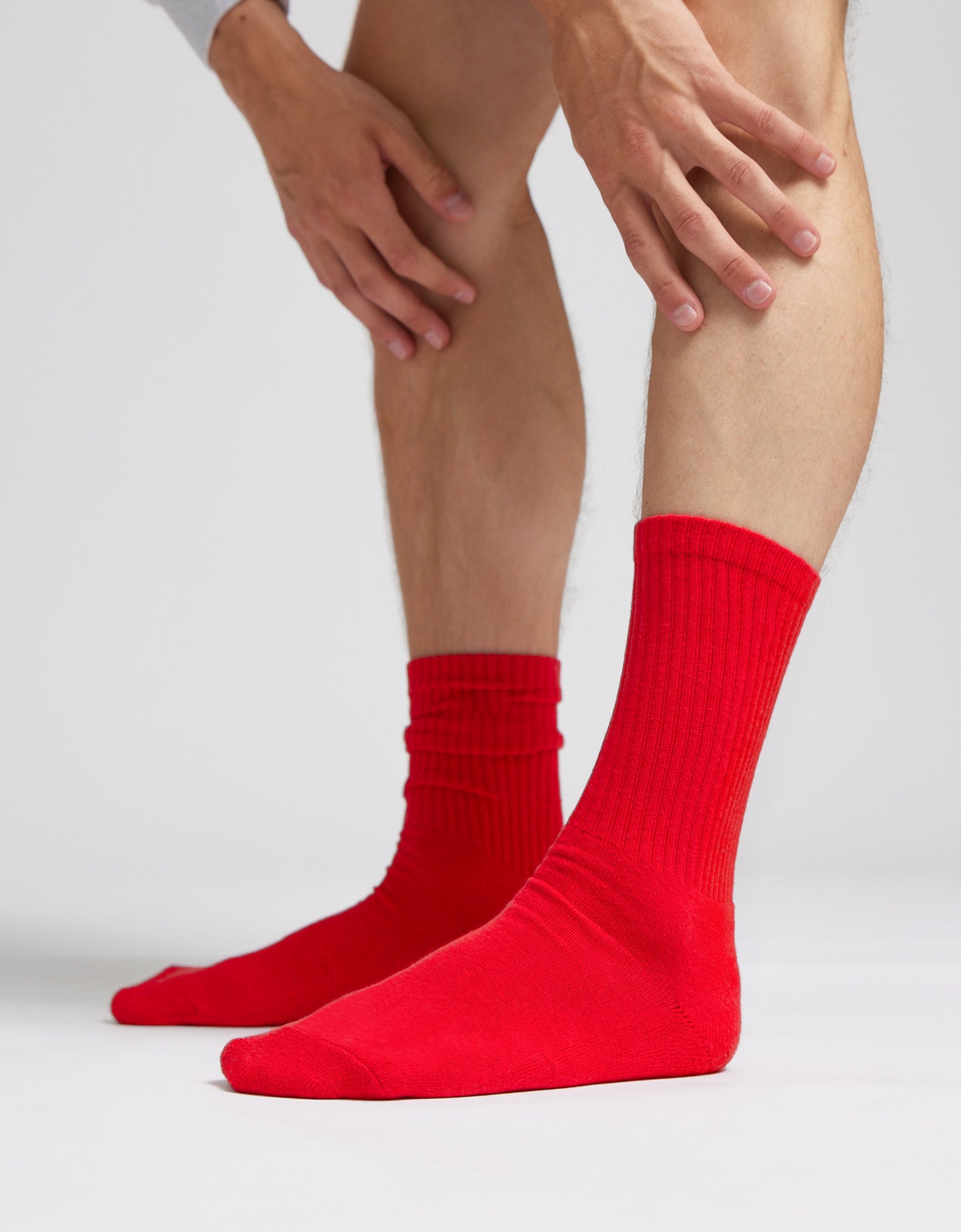 Organic Active Sock - Scarlet Red