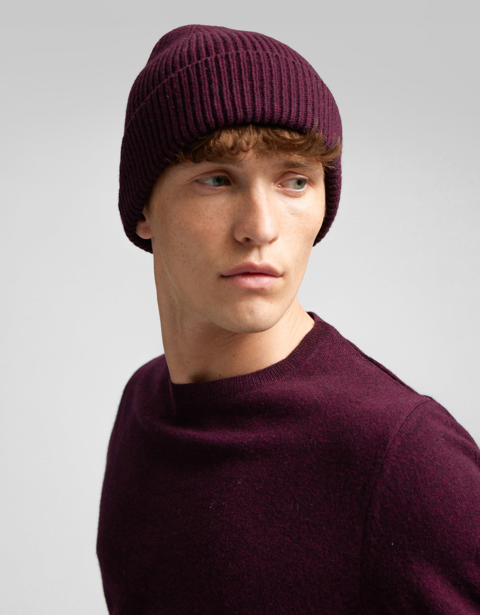 Merino Wool Beanie - Burned Yellow