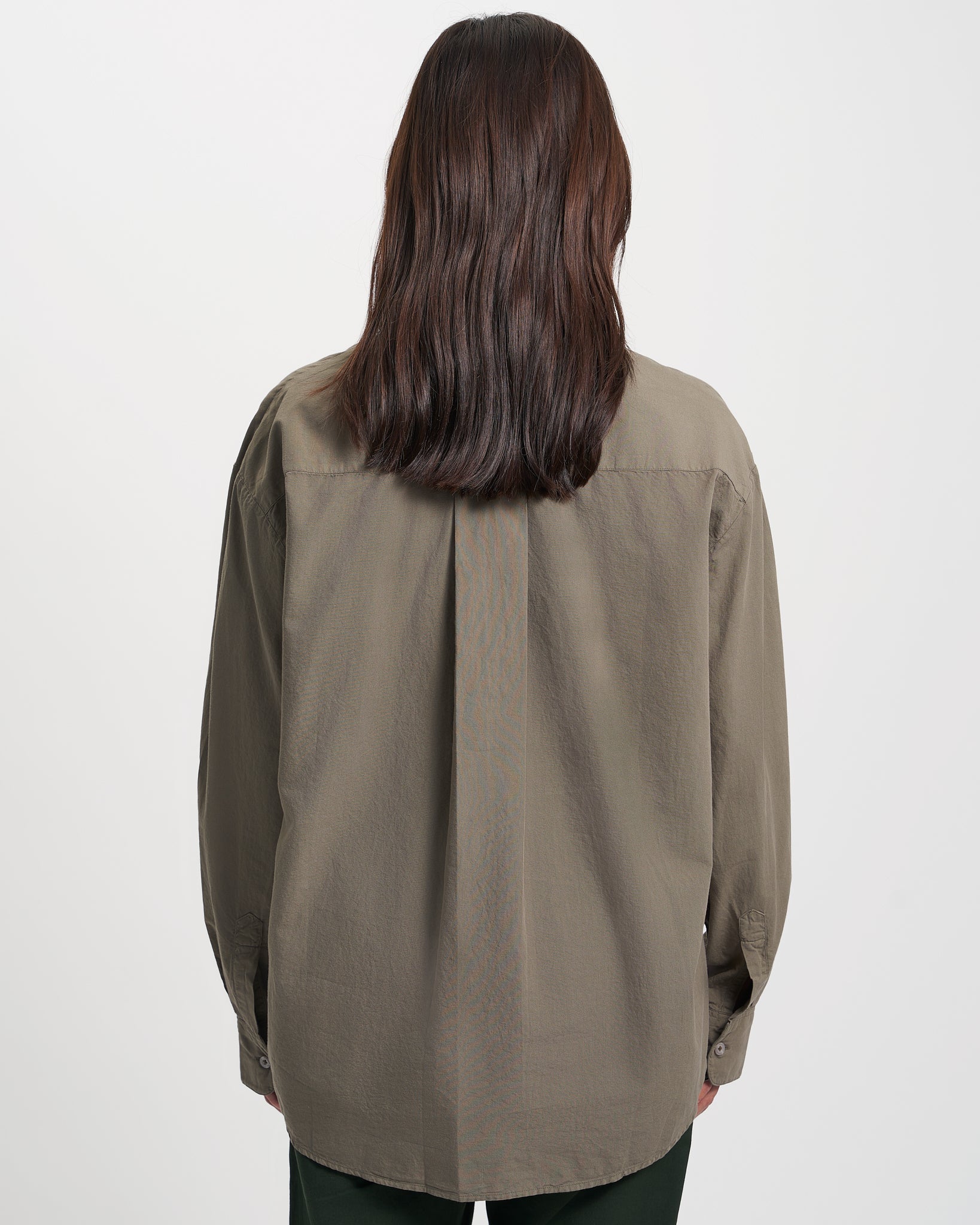 Organic Oversized Shirt - Teal Blue