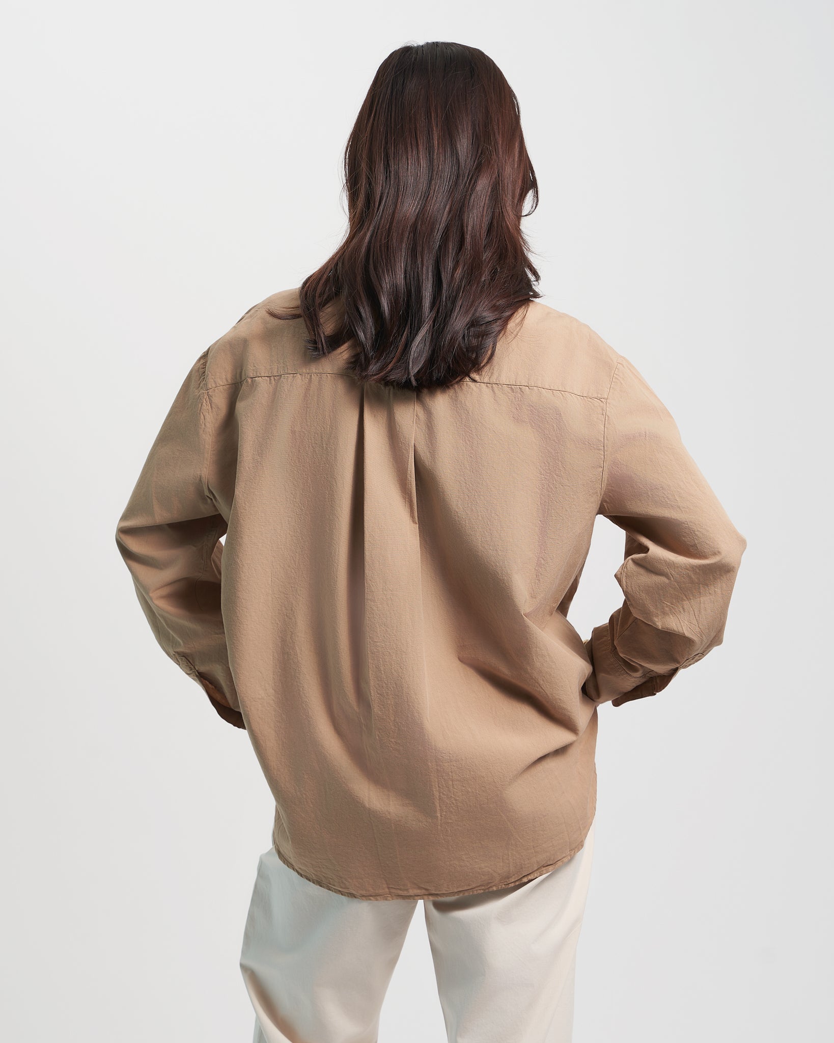 Organic Oversized Shirt - Desert Khaki