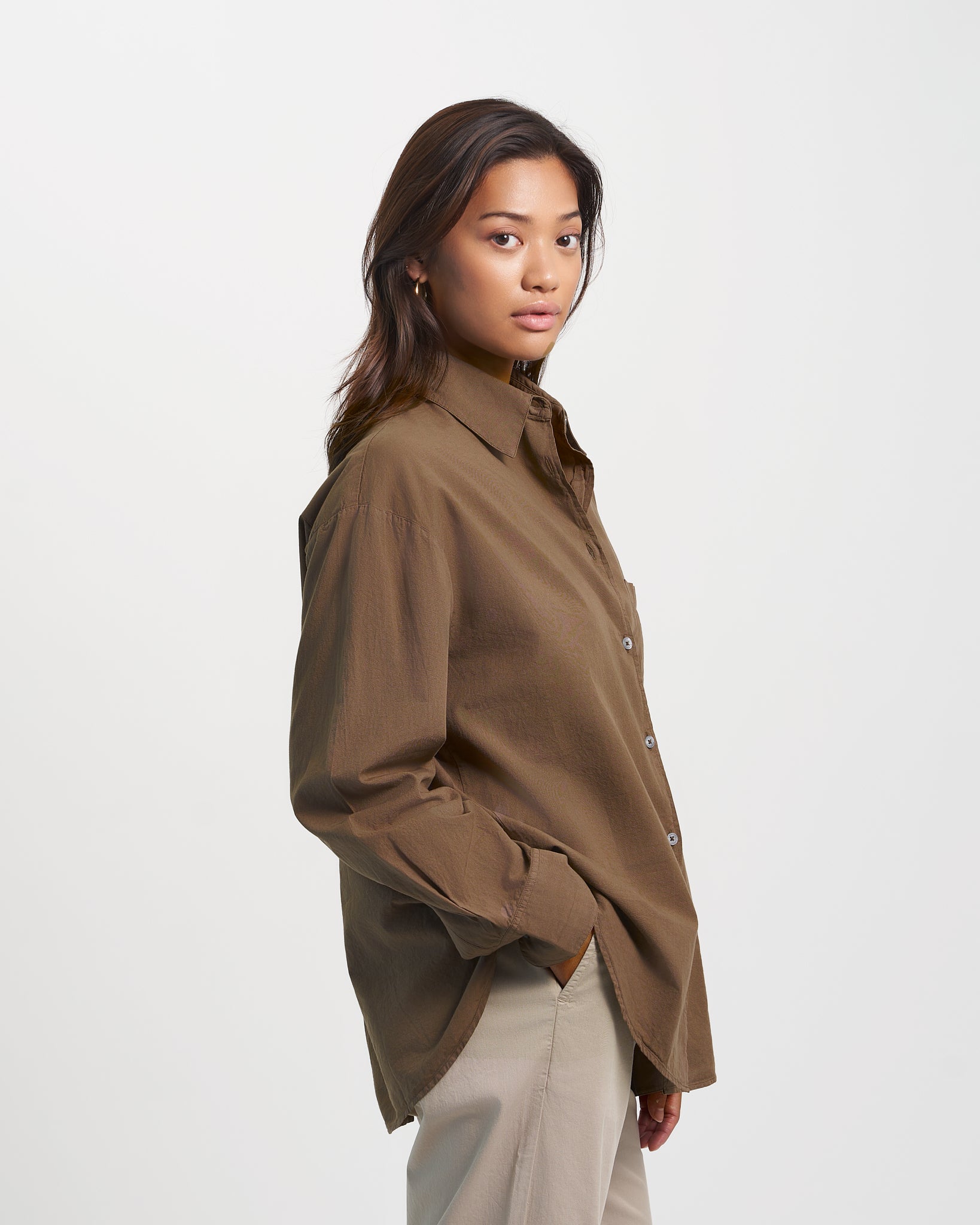 Organic Oversized Shirt - Spring Green