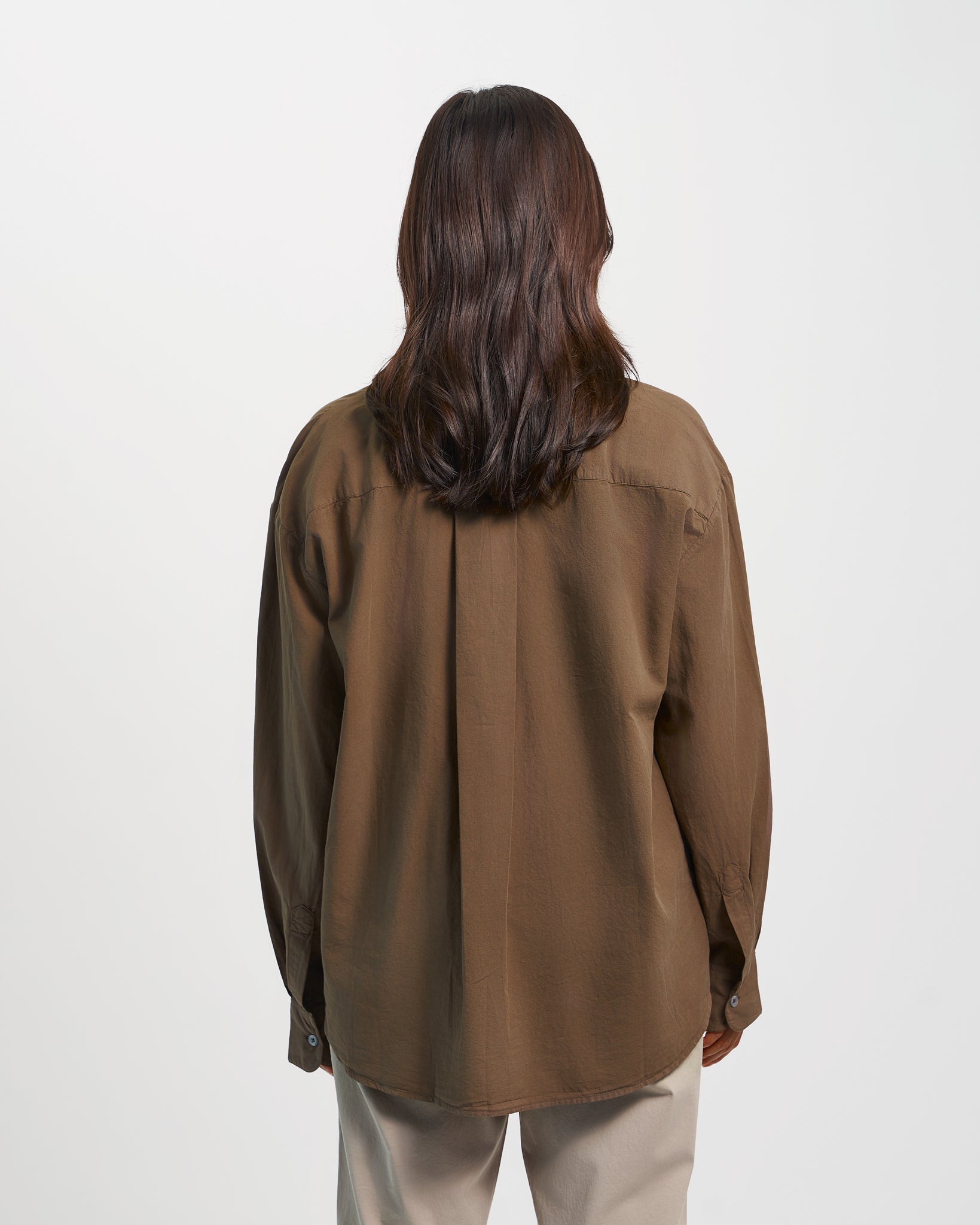 Organic Oversized Shirt - Petrol Blue