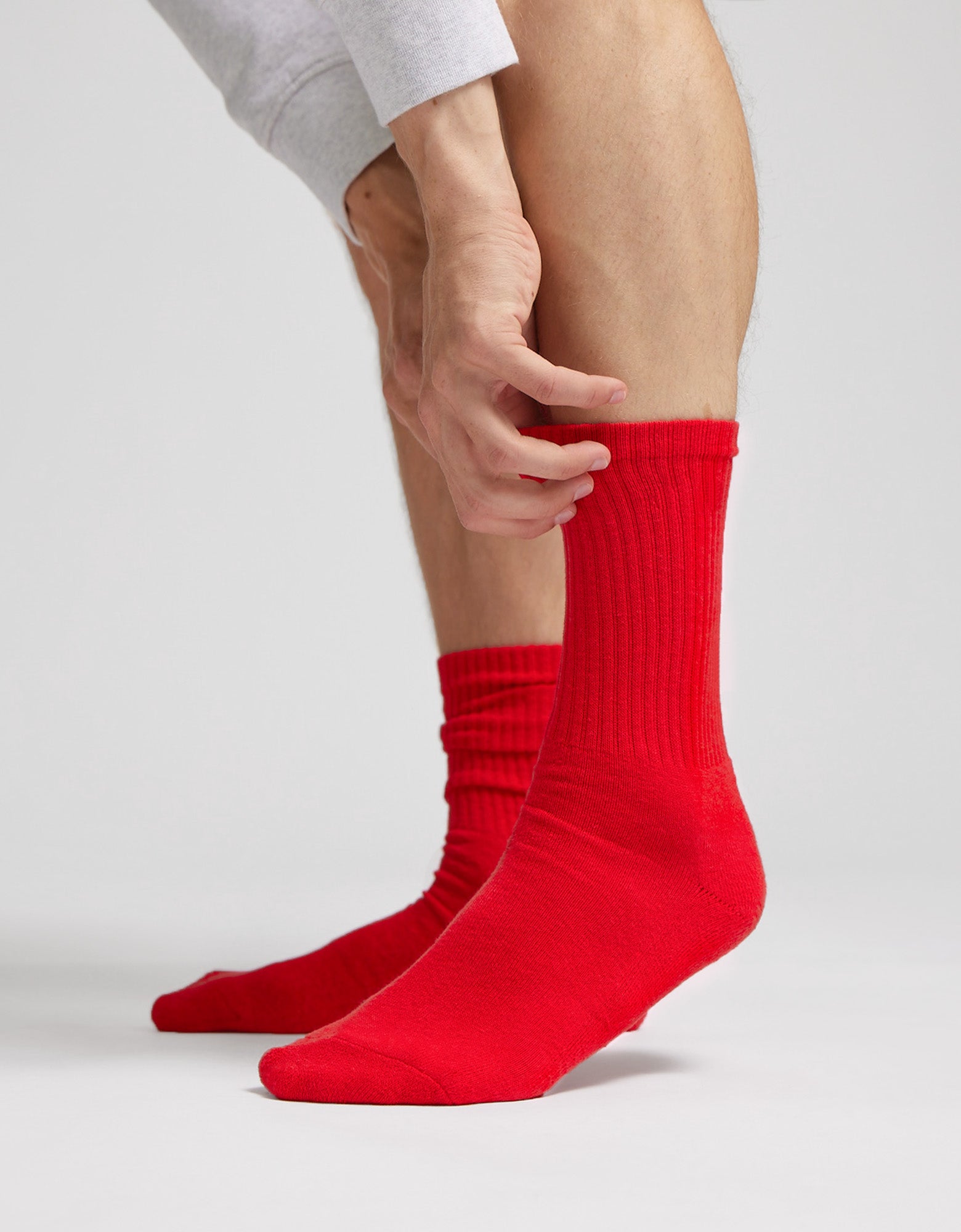 Organic Active Sock - Scarlet Red