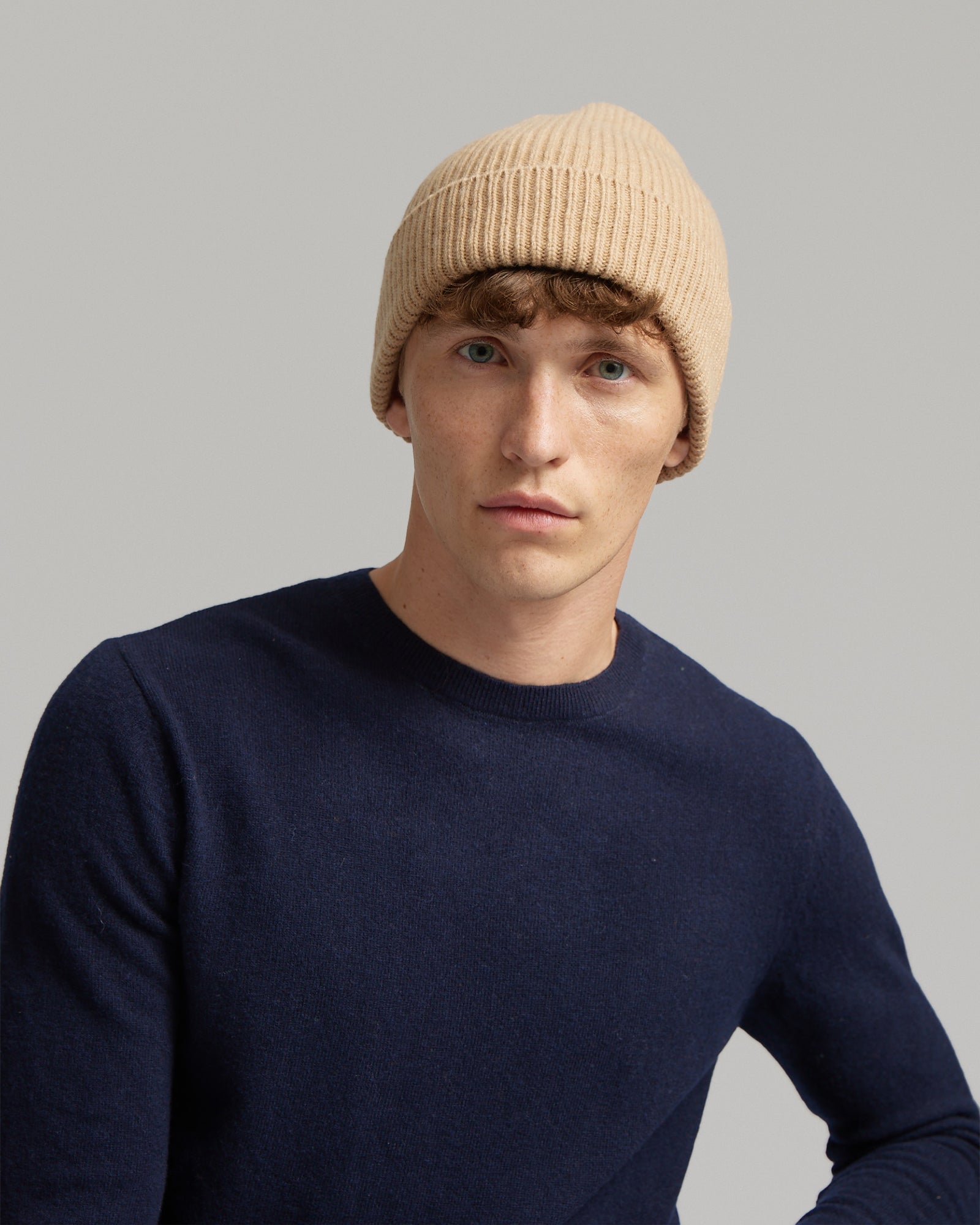 Merino Wool Beanie - Burned Yellow