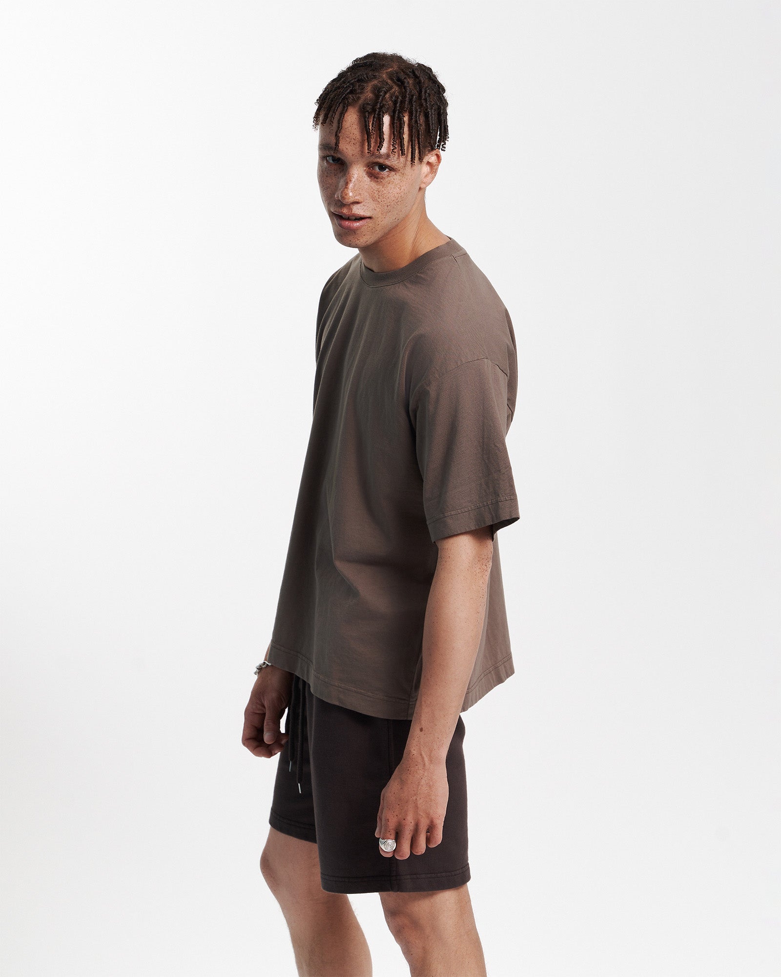 Oversized Organic T-Shirt - Pine Green