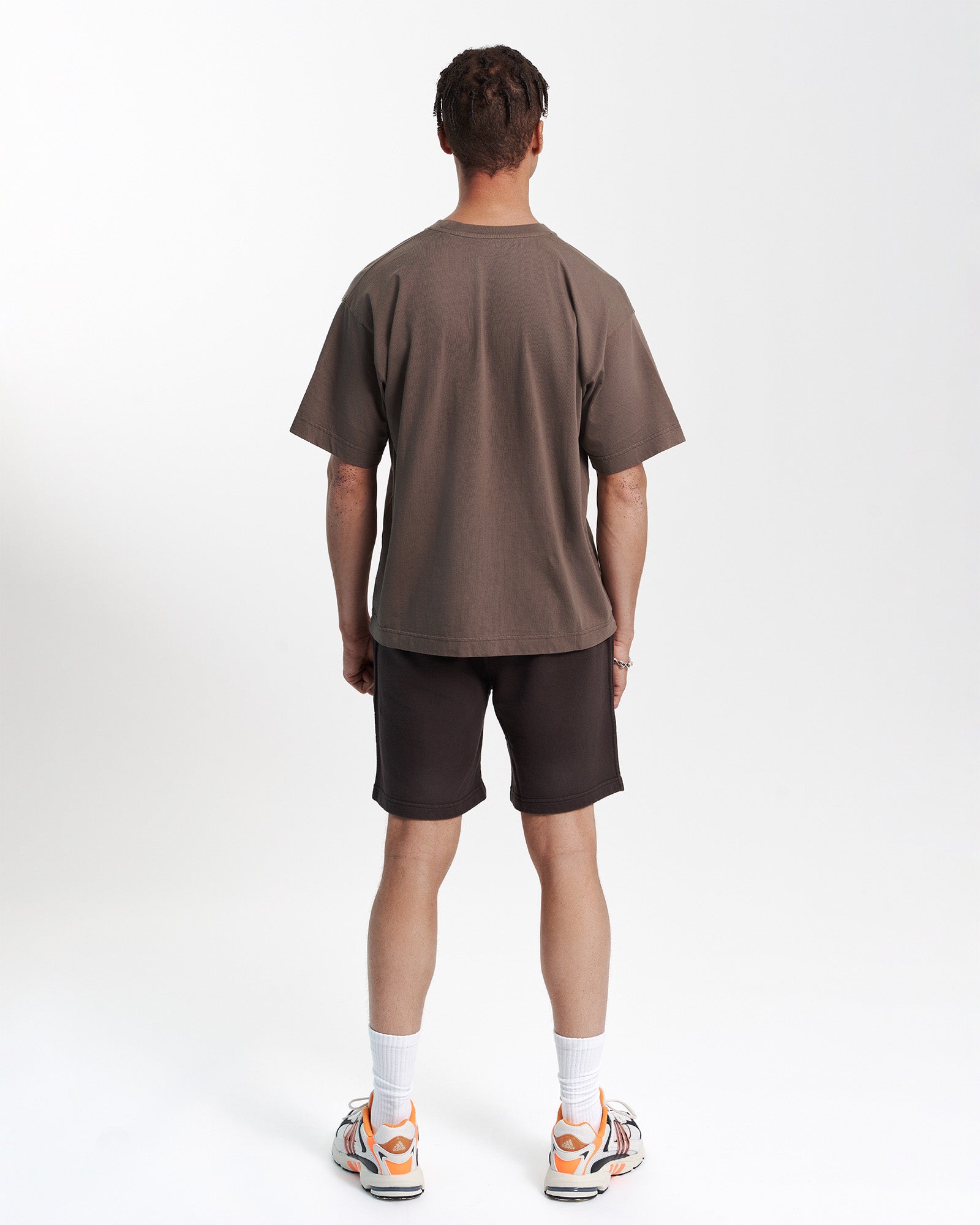 Oversized Organic T-Shirt - Snow Melange