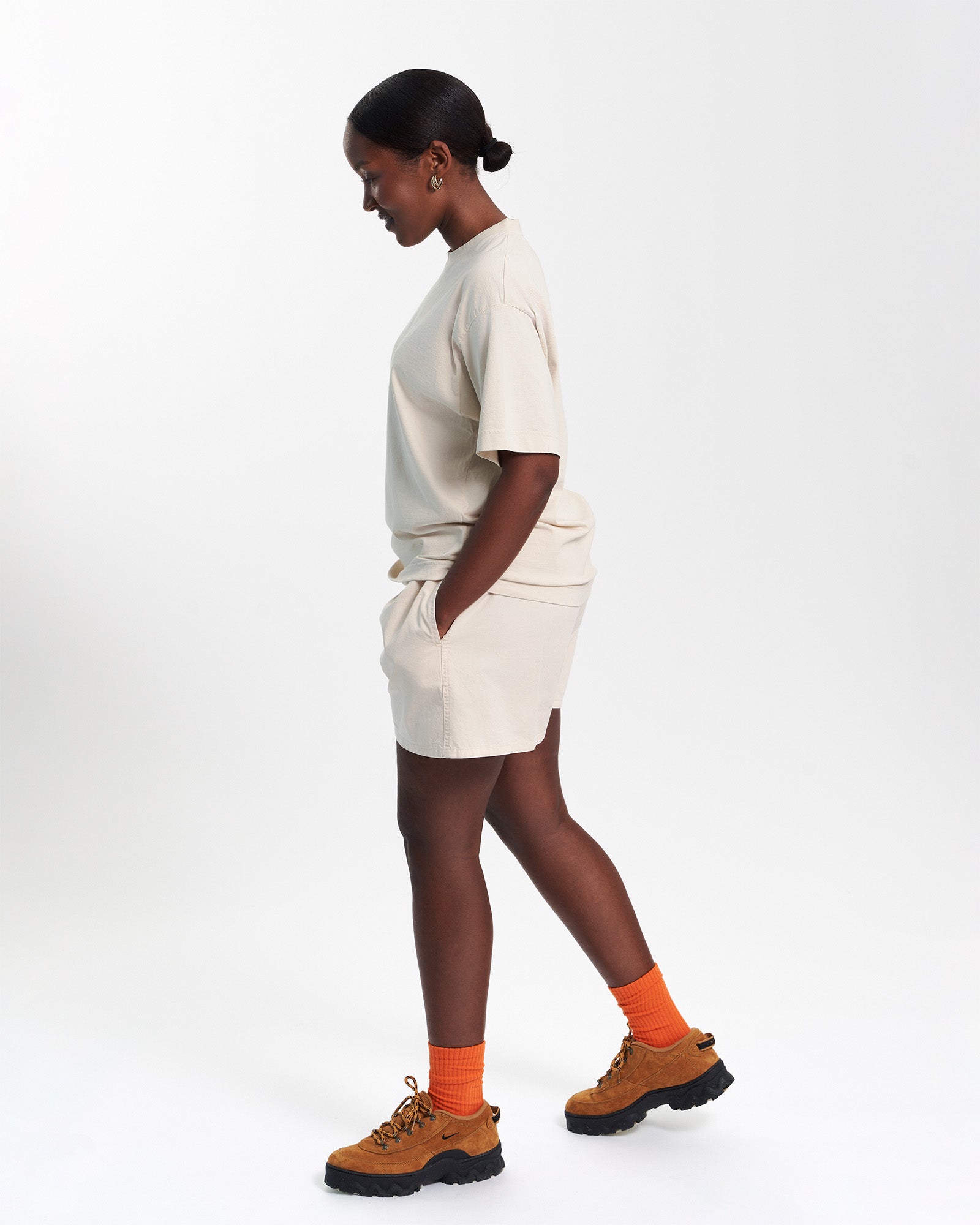 Oversized Organic T-Shirt - Cedar Brown