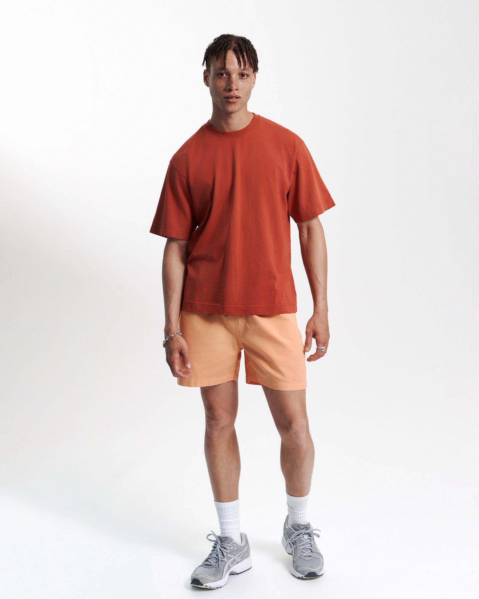 Oversized Organic T-Shirt - Lava Grey