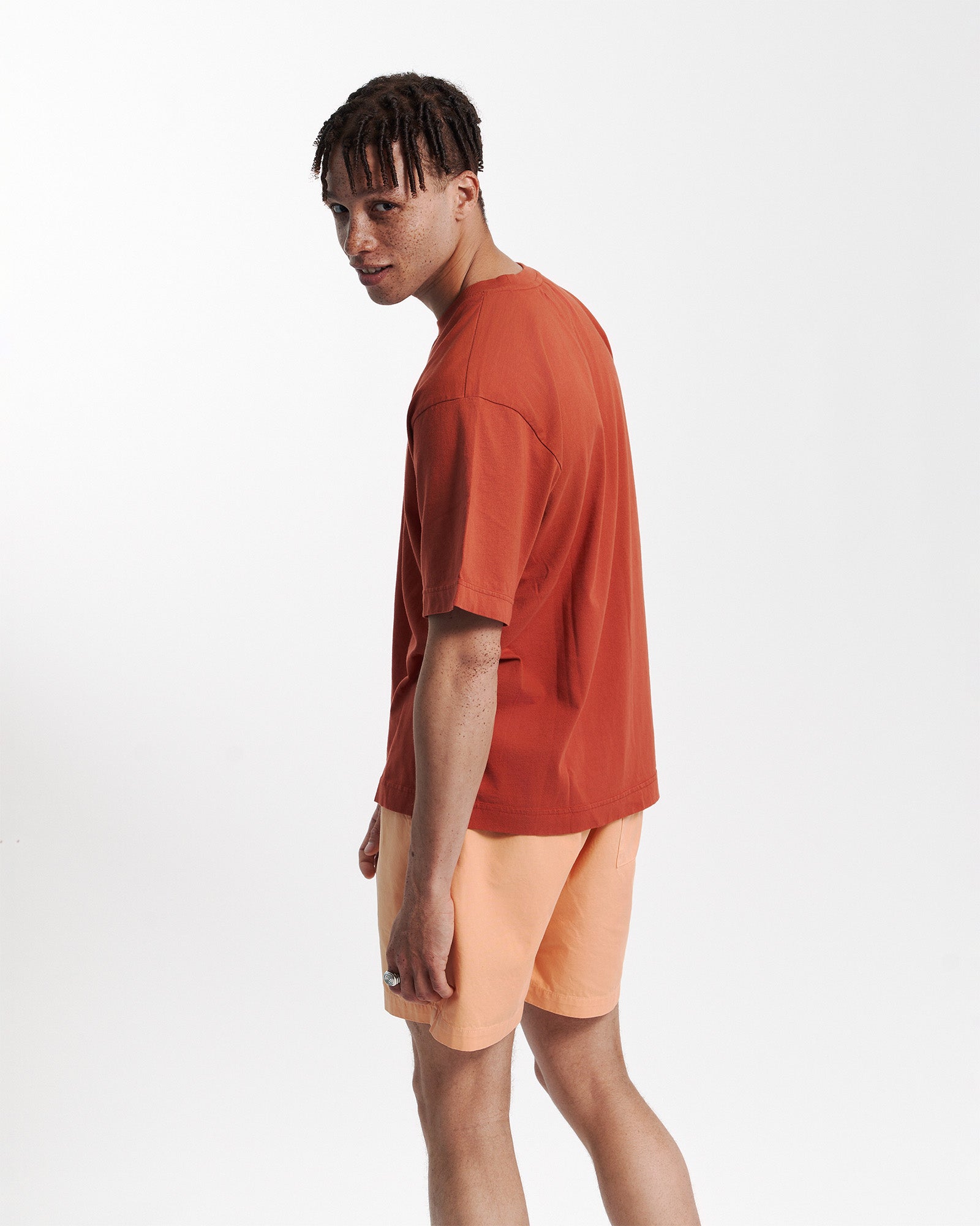 Oversized Organic T-Shirt - Sahara Camel