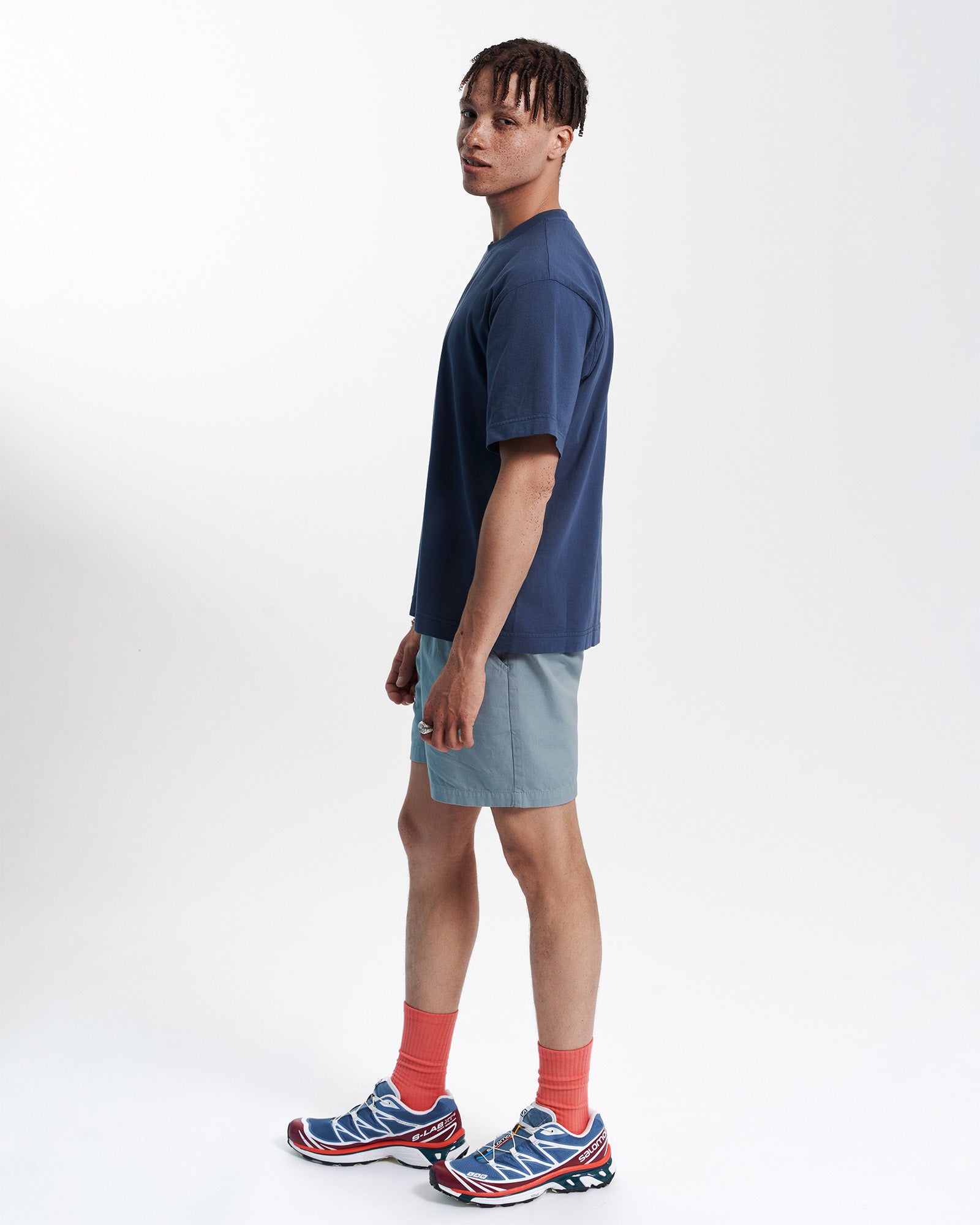 Oversized Organic T-Shirt - Petrol Blue