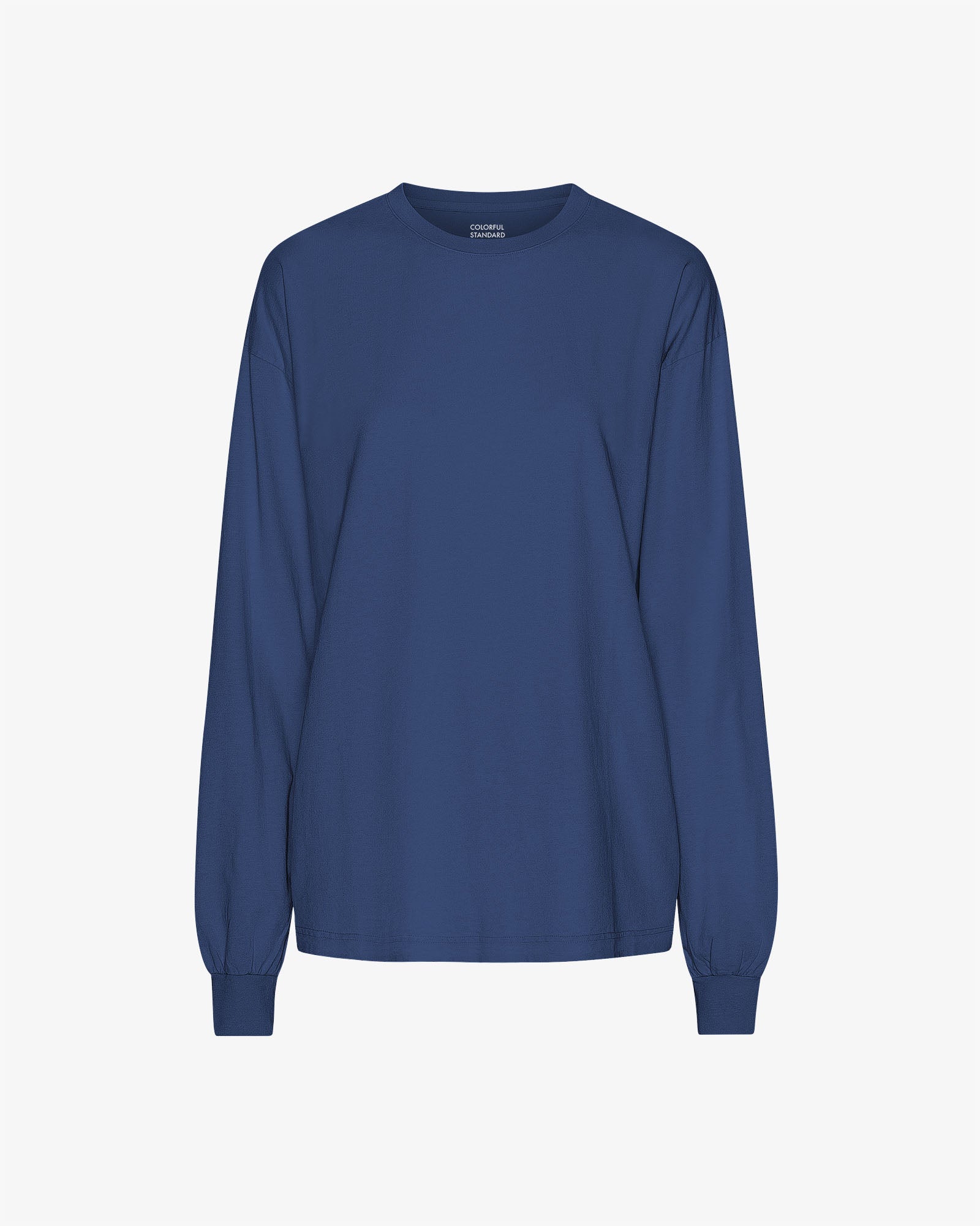 Oversized Organic LS T-shirt - Marine Blue