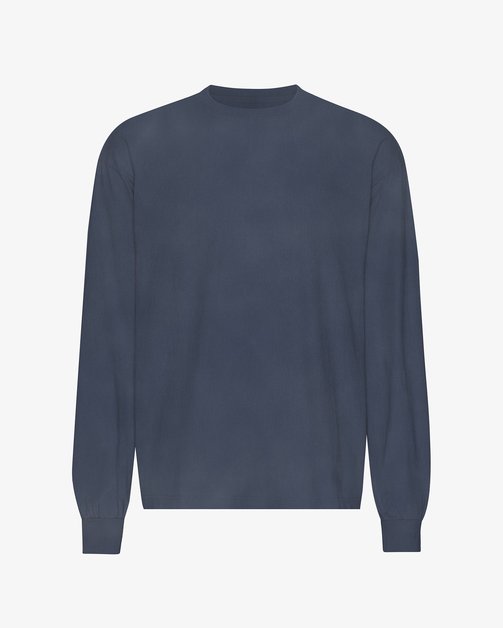 Oversized Organic LS T-shirt - Neptune Blue