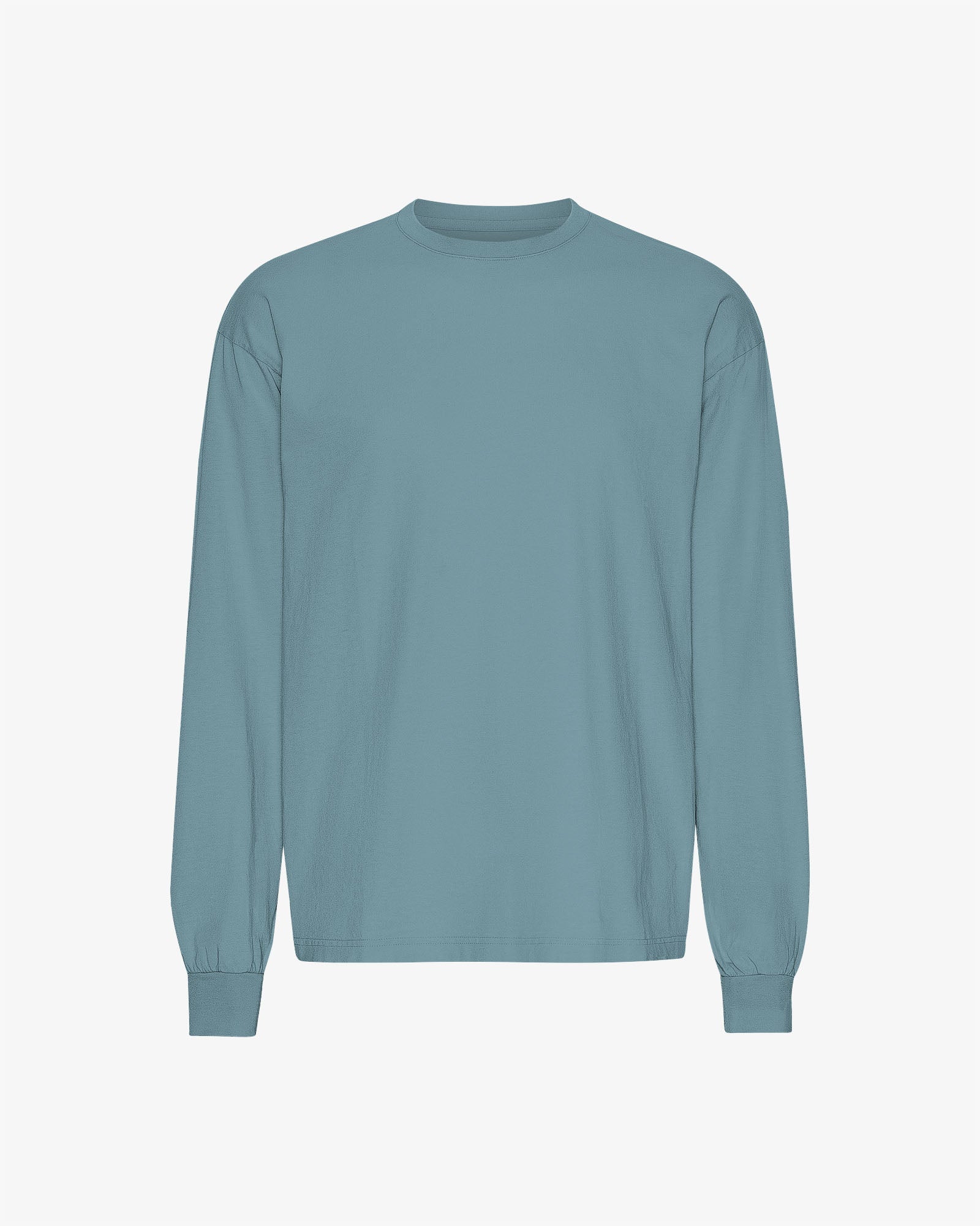 Oversized Organic LS T-shirt - Stone Blue