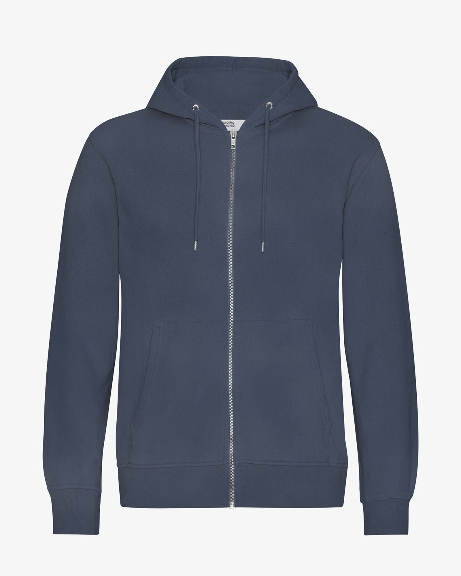 Classic Organic Zip Hood - Neptune Blue