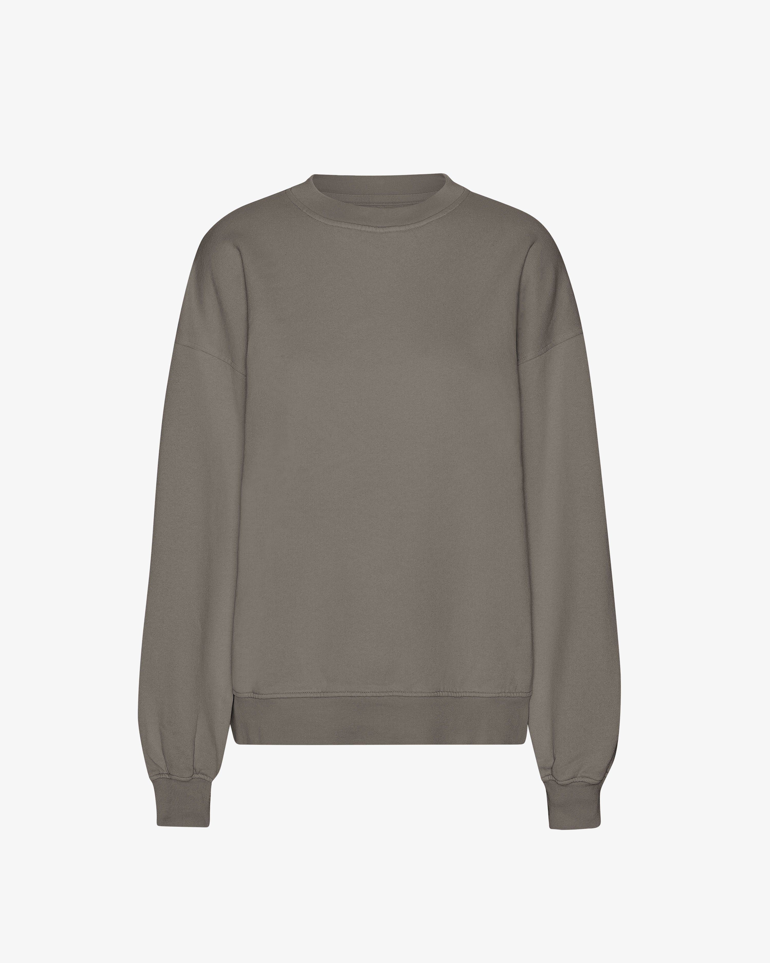 Organic Oversized Crew - Misty Brown