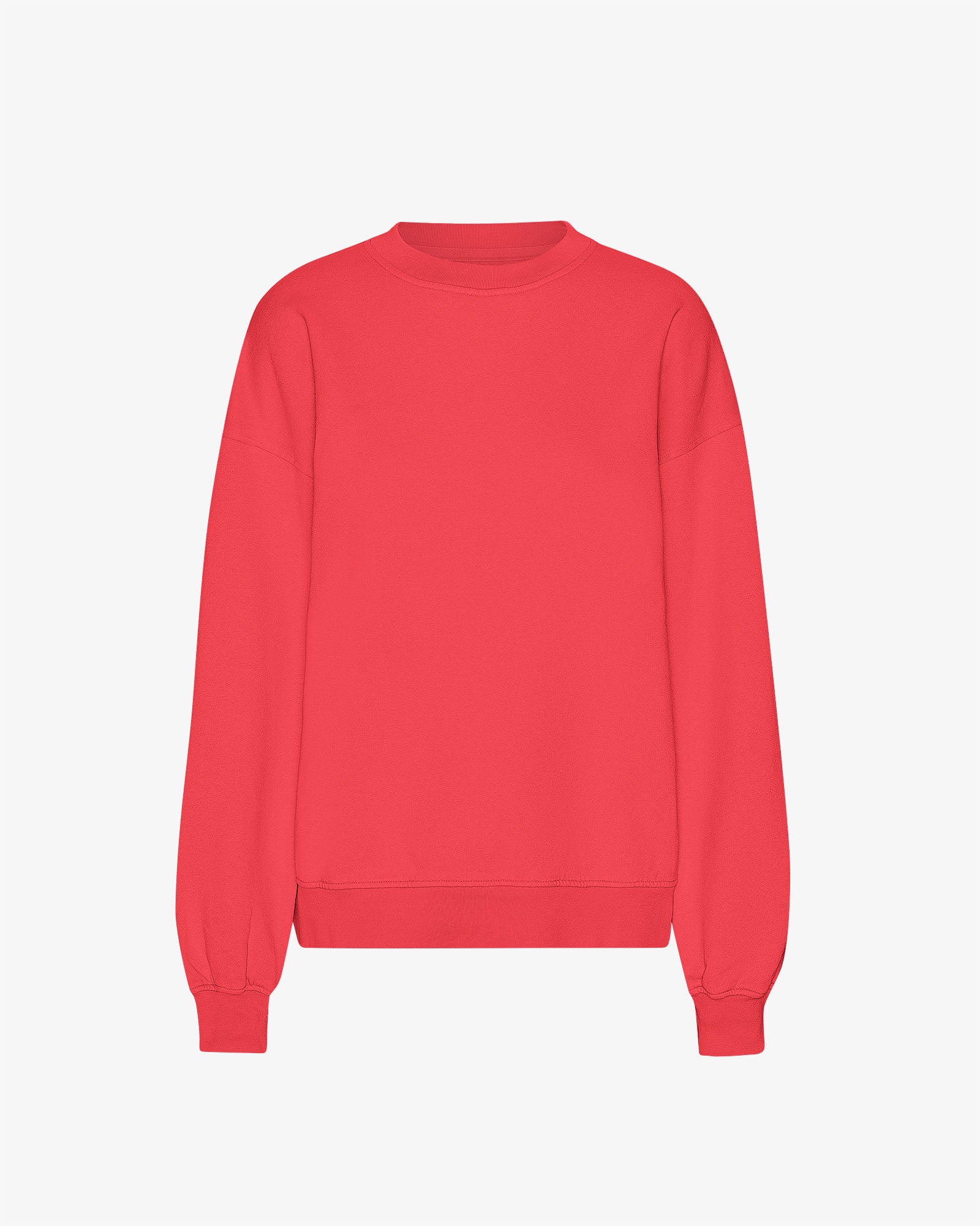 Organic Oversized Crew - Red Tangerine