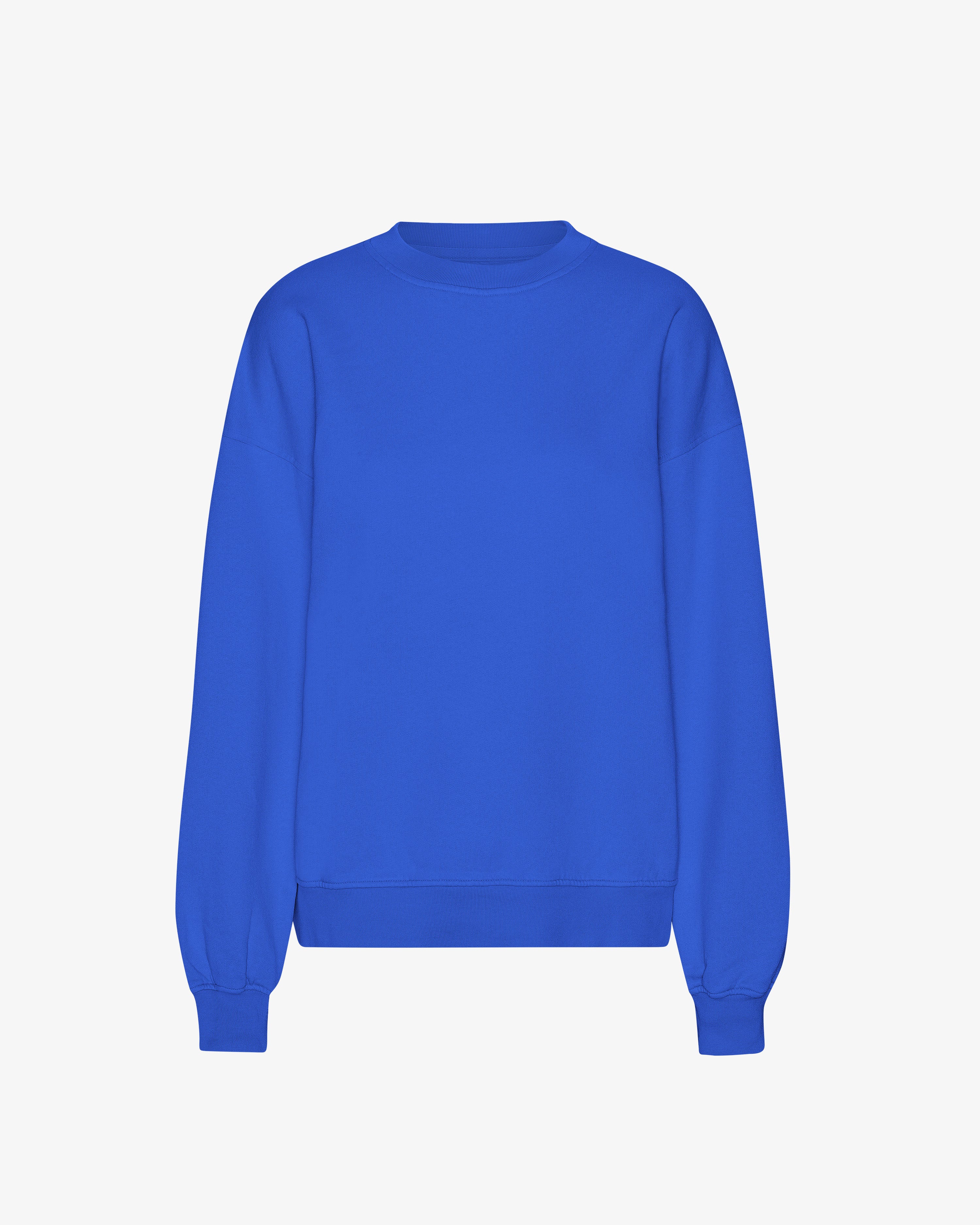 Organic Oversized Crew - Sapphire Blue