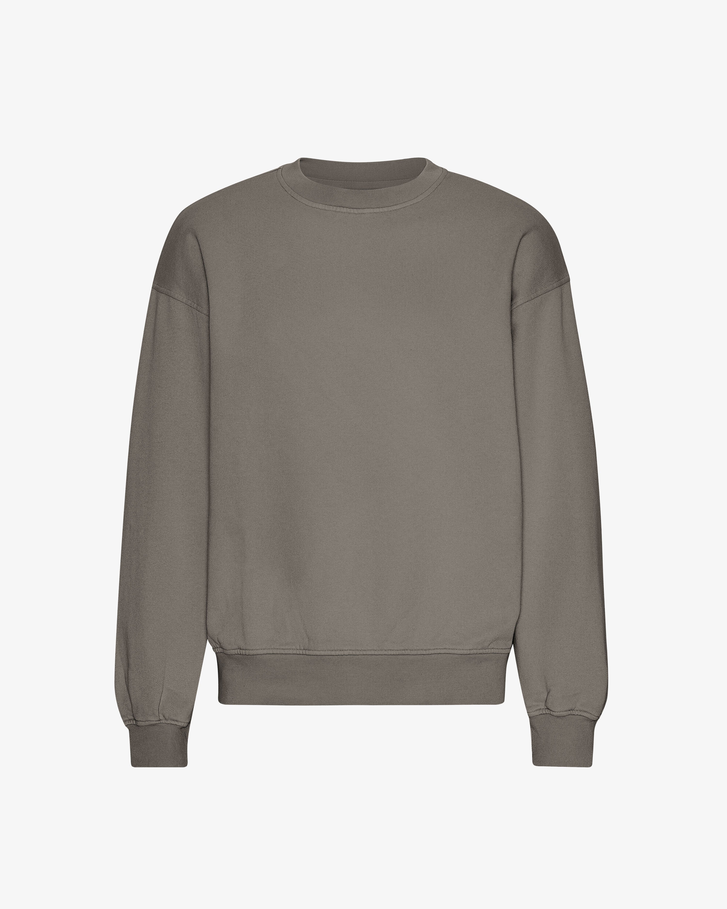 Organic Oversized Crew - Misty Brown