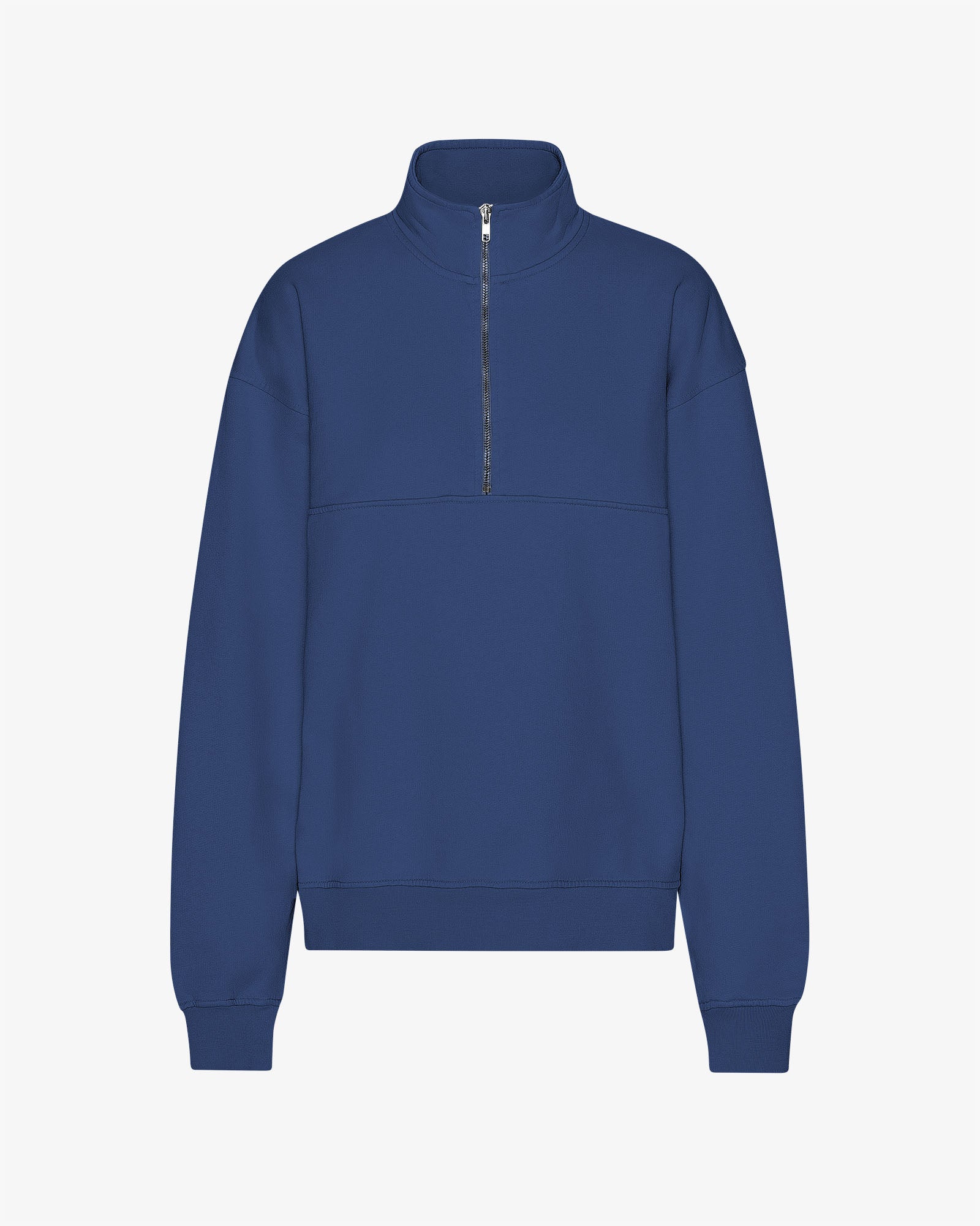 Organic Quarter Zip - Marine Blue