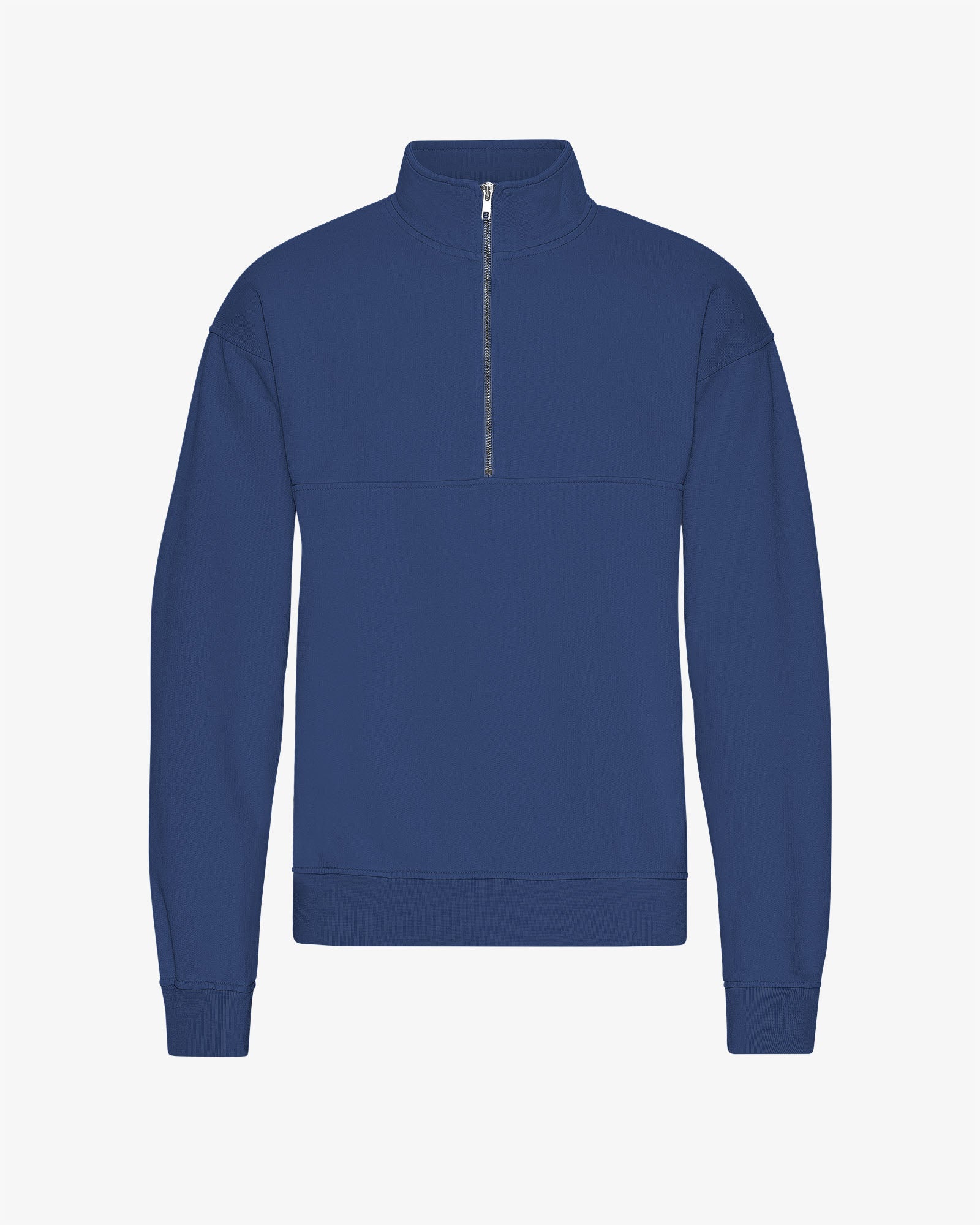 Organic Quarter Zip - Marine Blue