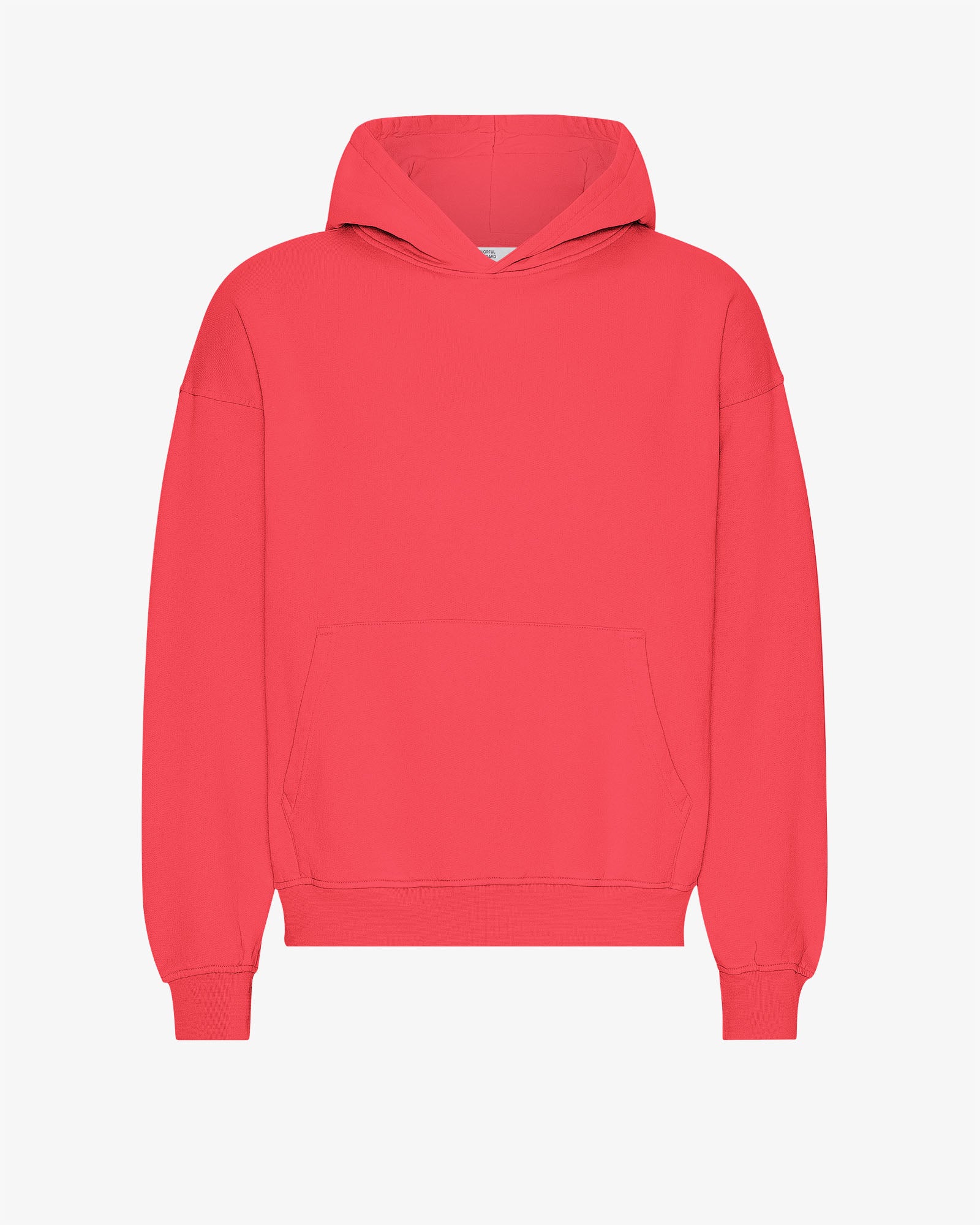 Organic Oversized Hood - Red Tangerine