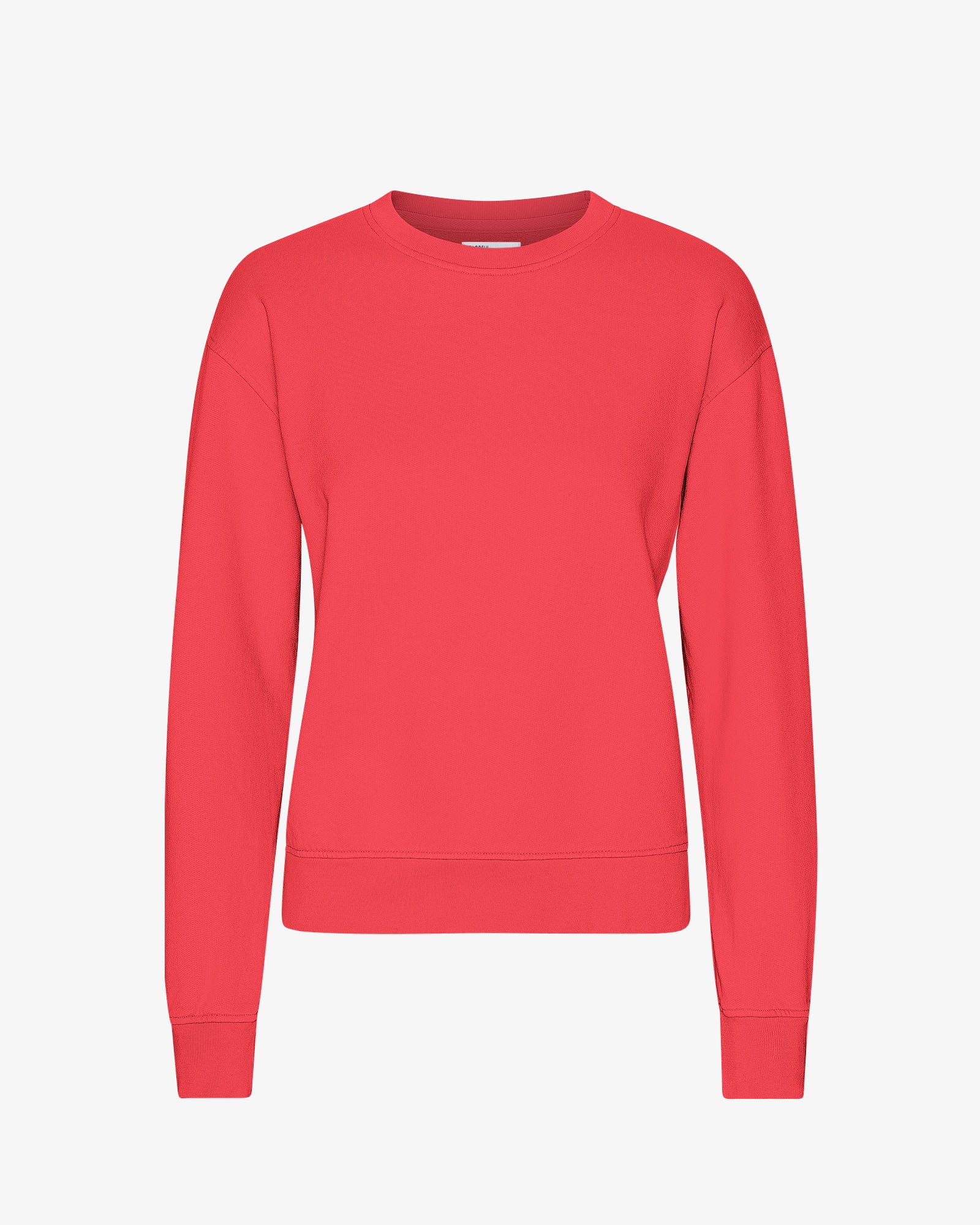 Women Classic Organic Crew - Red Tangerine