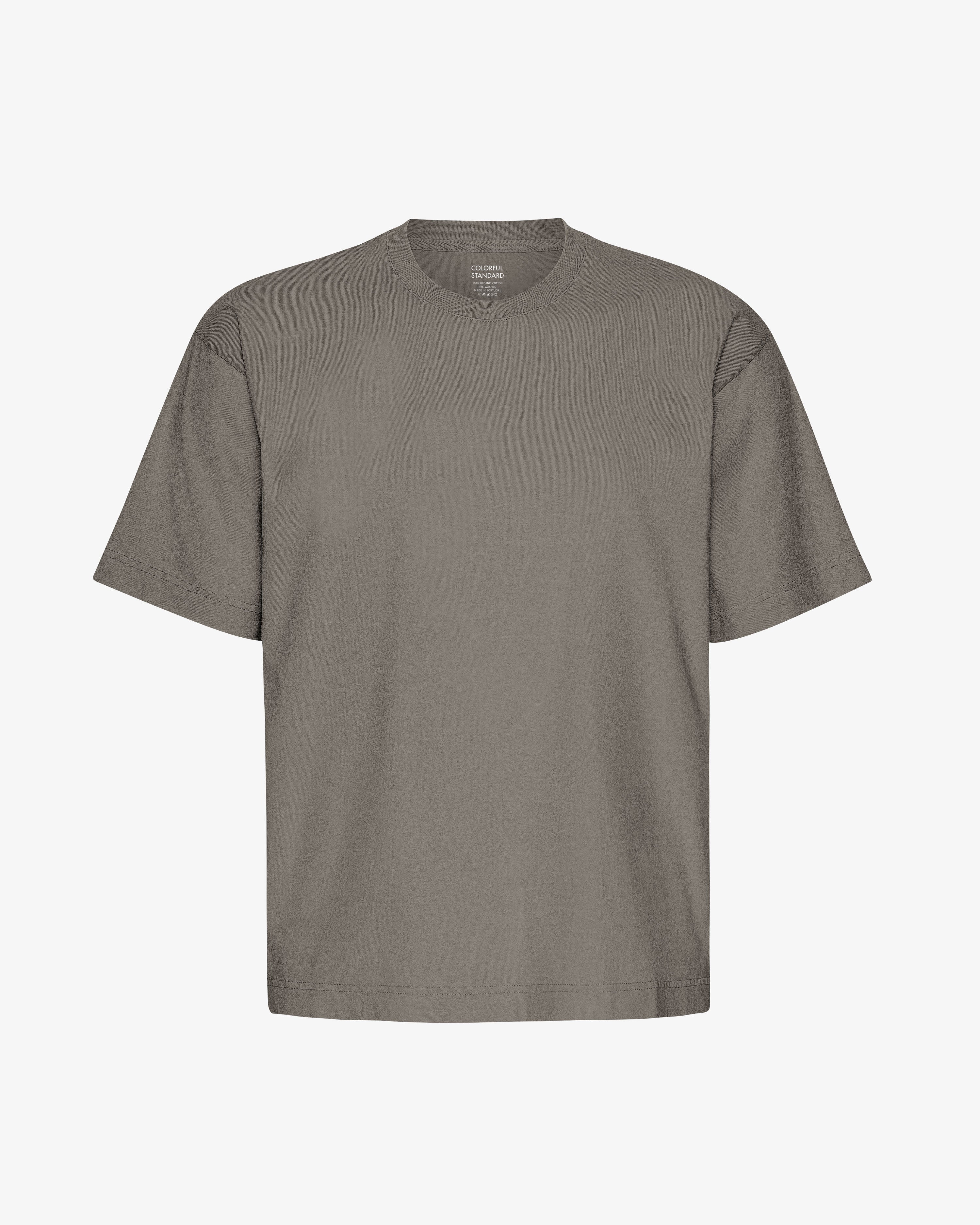 Oversized Organic T-Shirt - Misty Brown