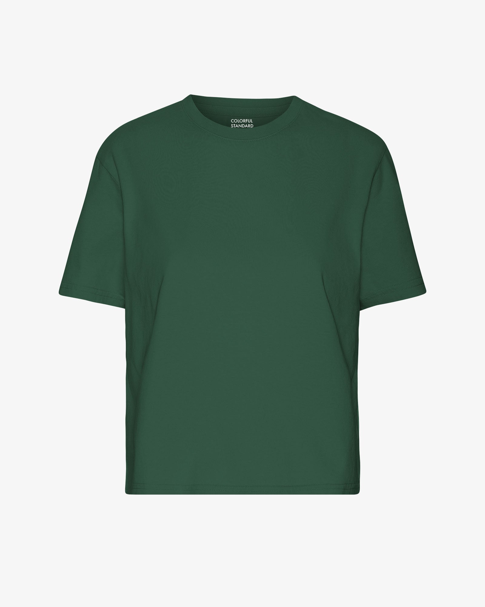 Organic Boxy Crop Tee - Emerald Green