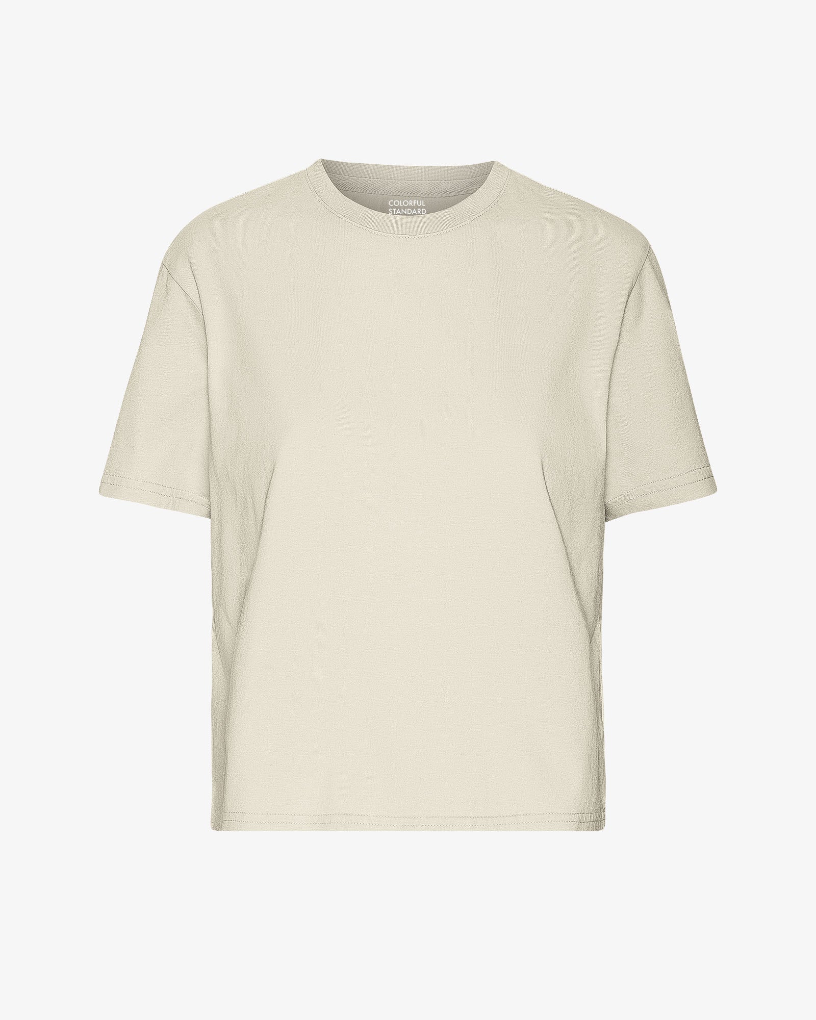 Organic Boxy Crop Tee - Ivory White