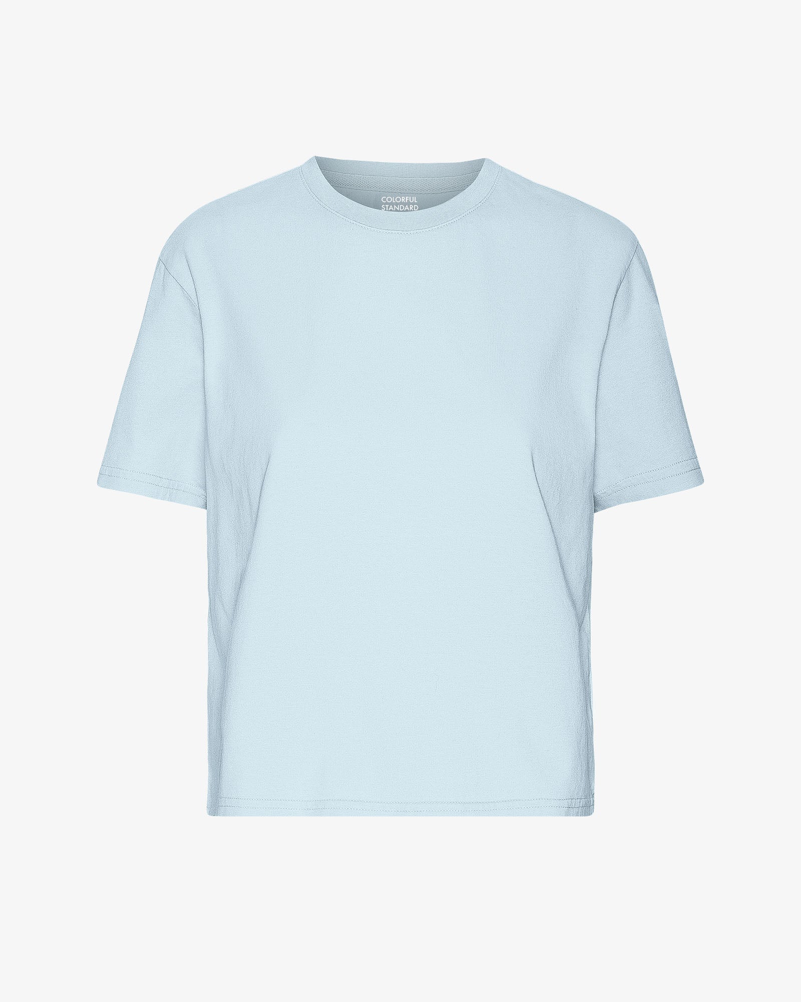 Organic Boxy Crop Tee - Polar Blue