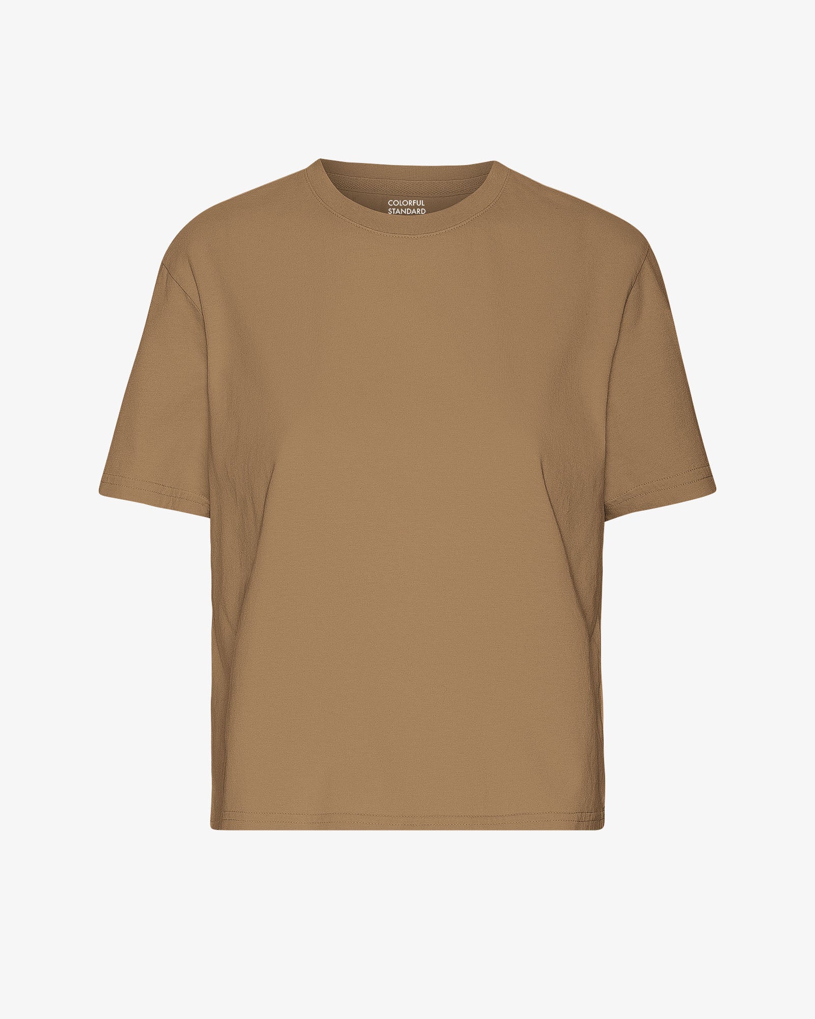 Organic Boxy Crop Tee - Sahara Camel