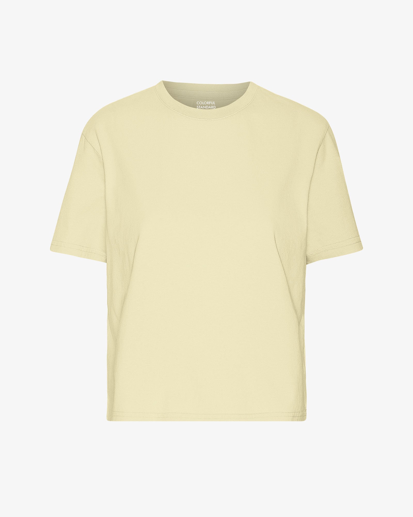 Organic Boxy Crop Tee - Soft Yellow