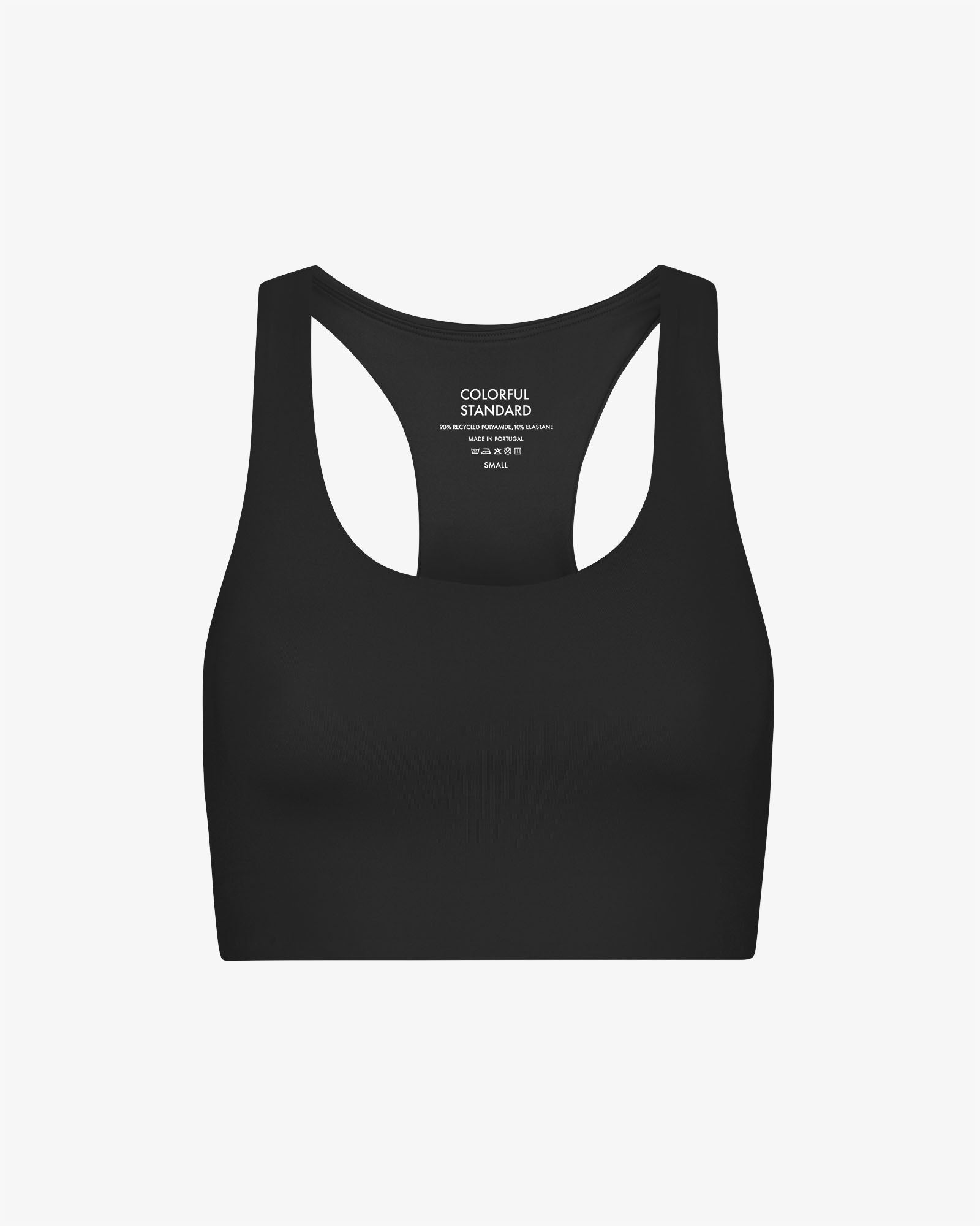 Active Cropped Bra - Deep Black