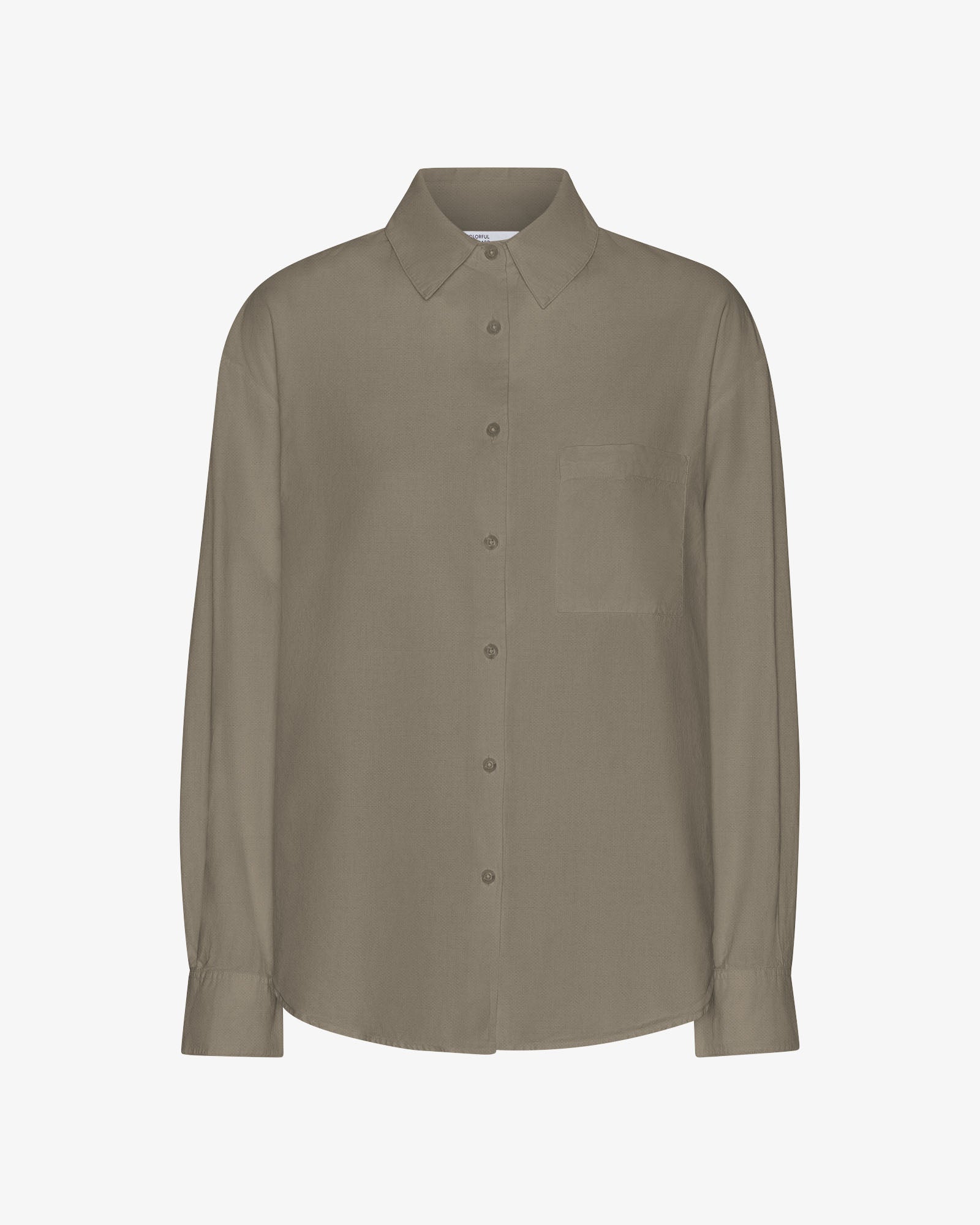 Organic Oversized Shirt - Dusty Olive