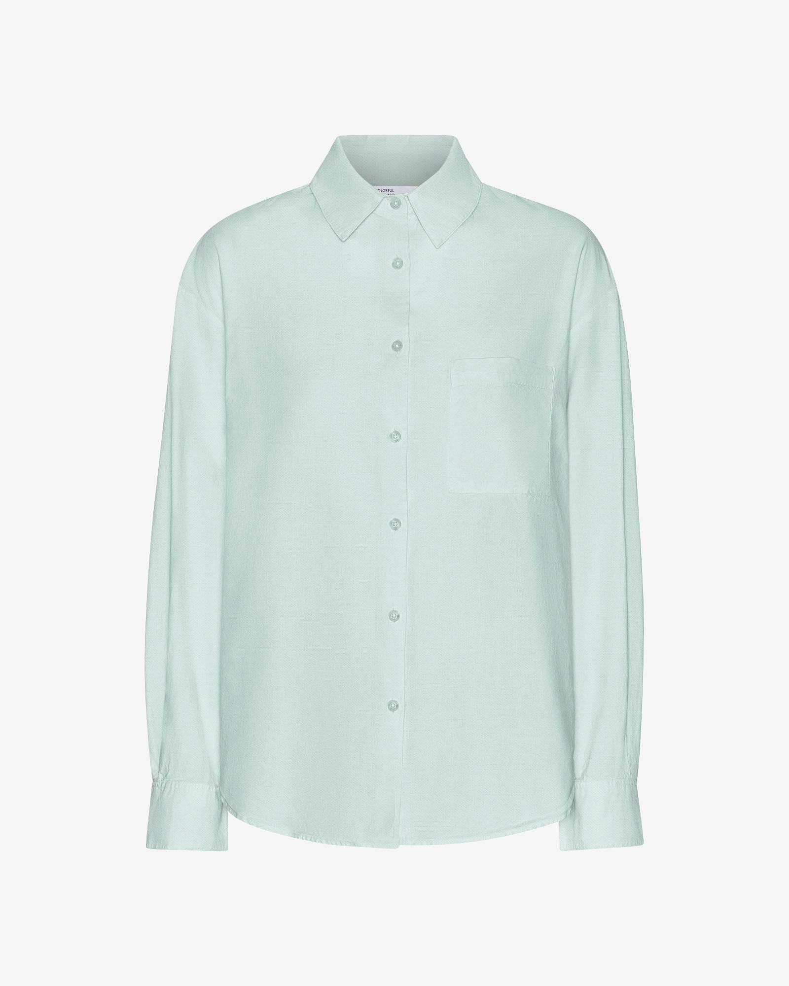 Organic Oversized Shirt - Light Aqua