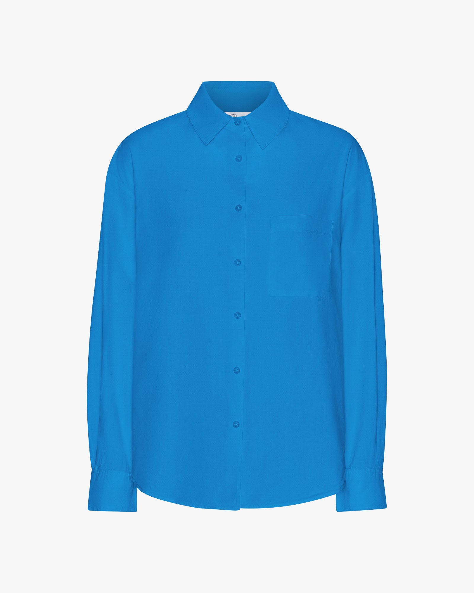 Organic Oversized Shirt - Pacific Blue