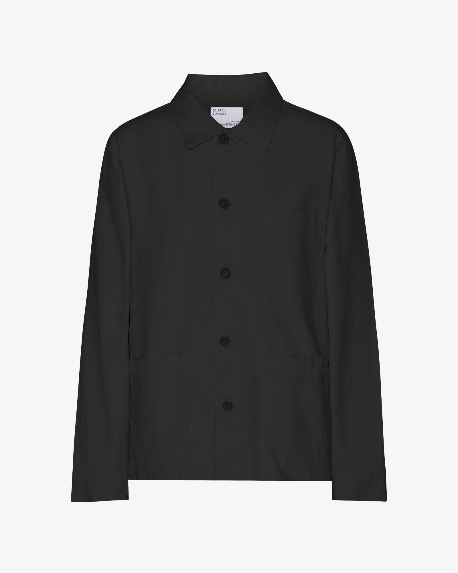 Organic Workwear Jacket - Deep Black