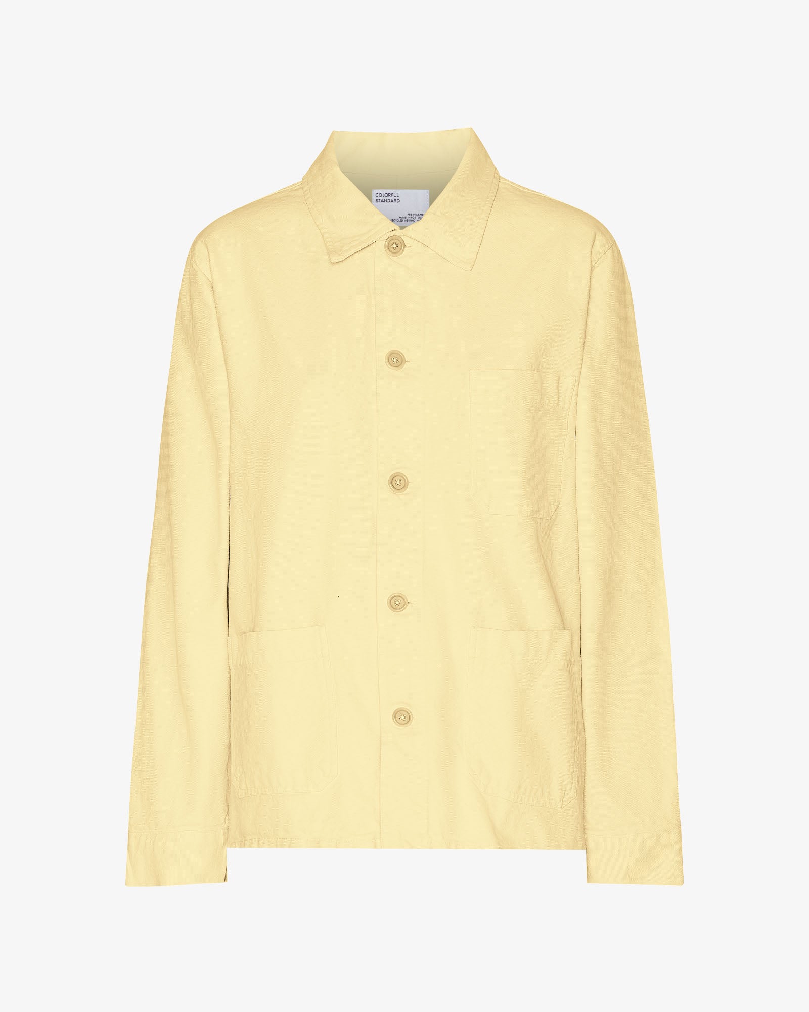 Organic Workwear Jacket - Soft Yellow