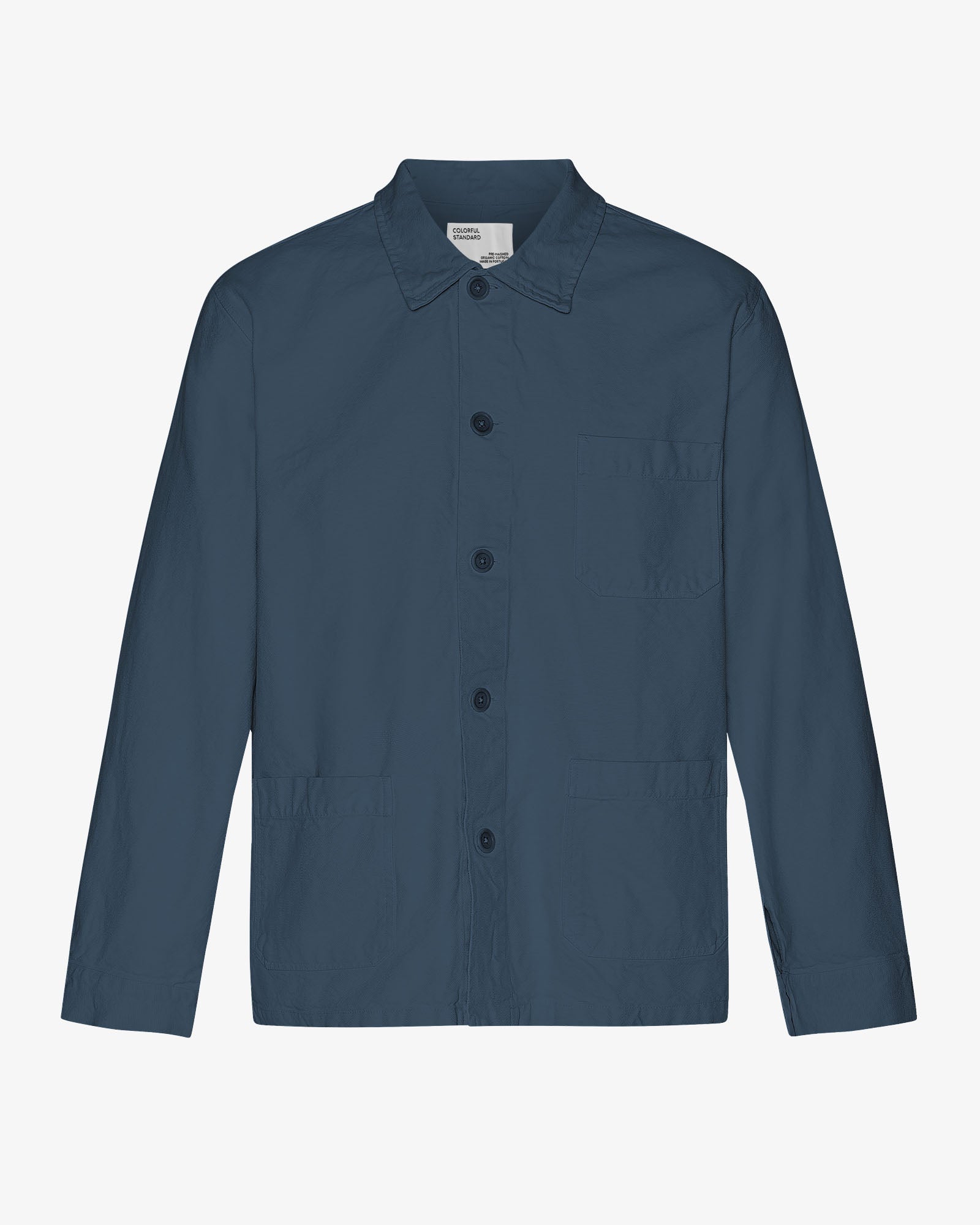 Organic Workwear Jacket - Petrol Blue