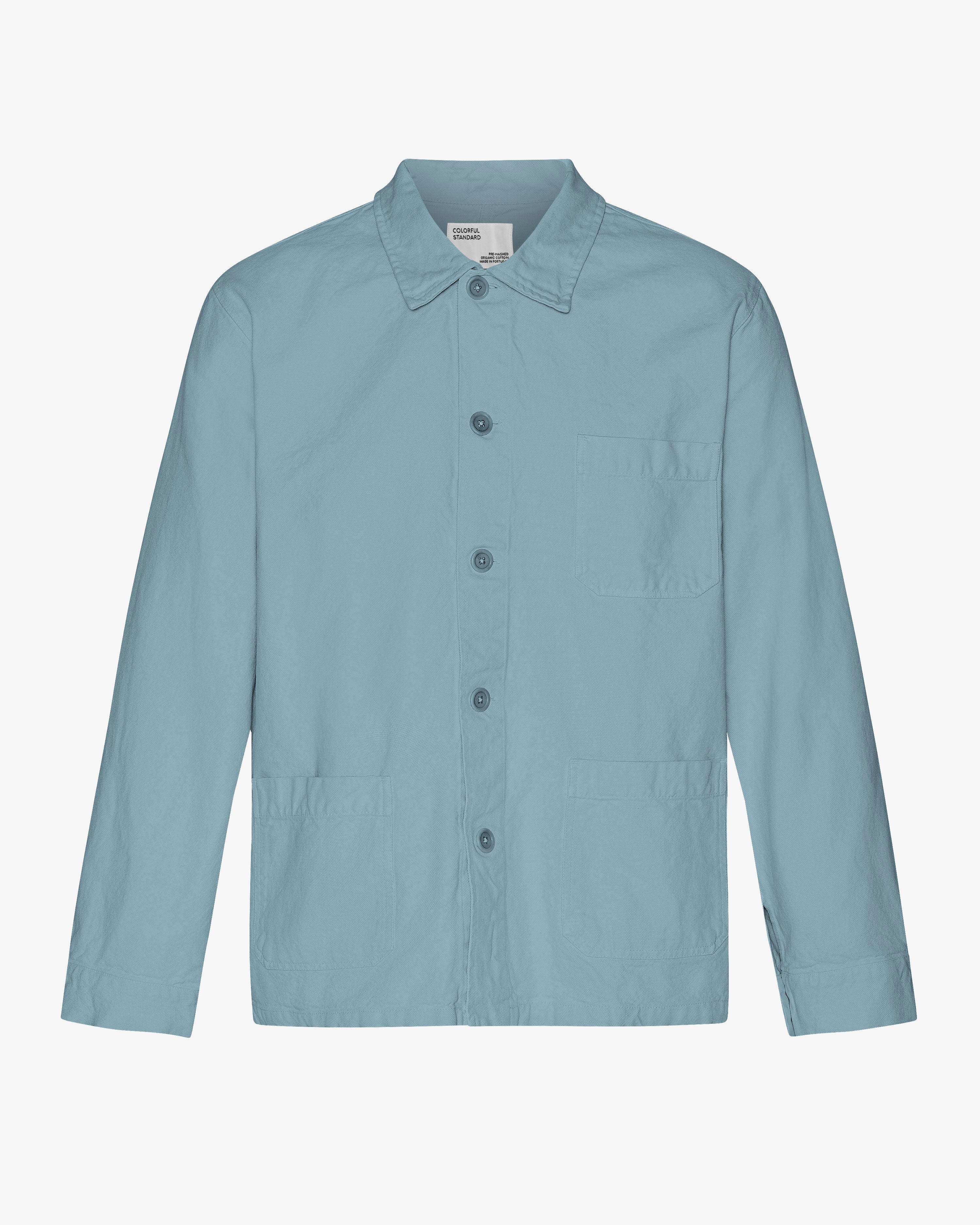 Organic Workwear Jacket - Stone Blue