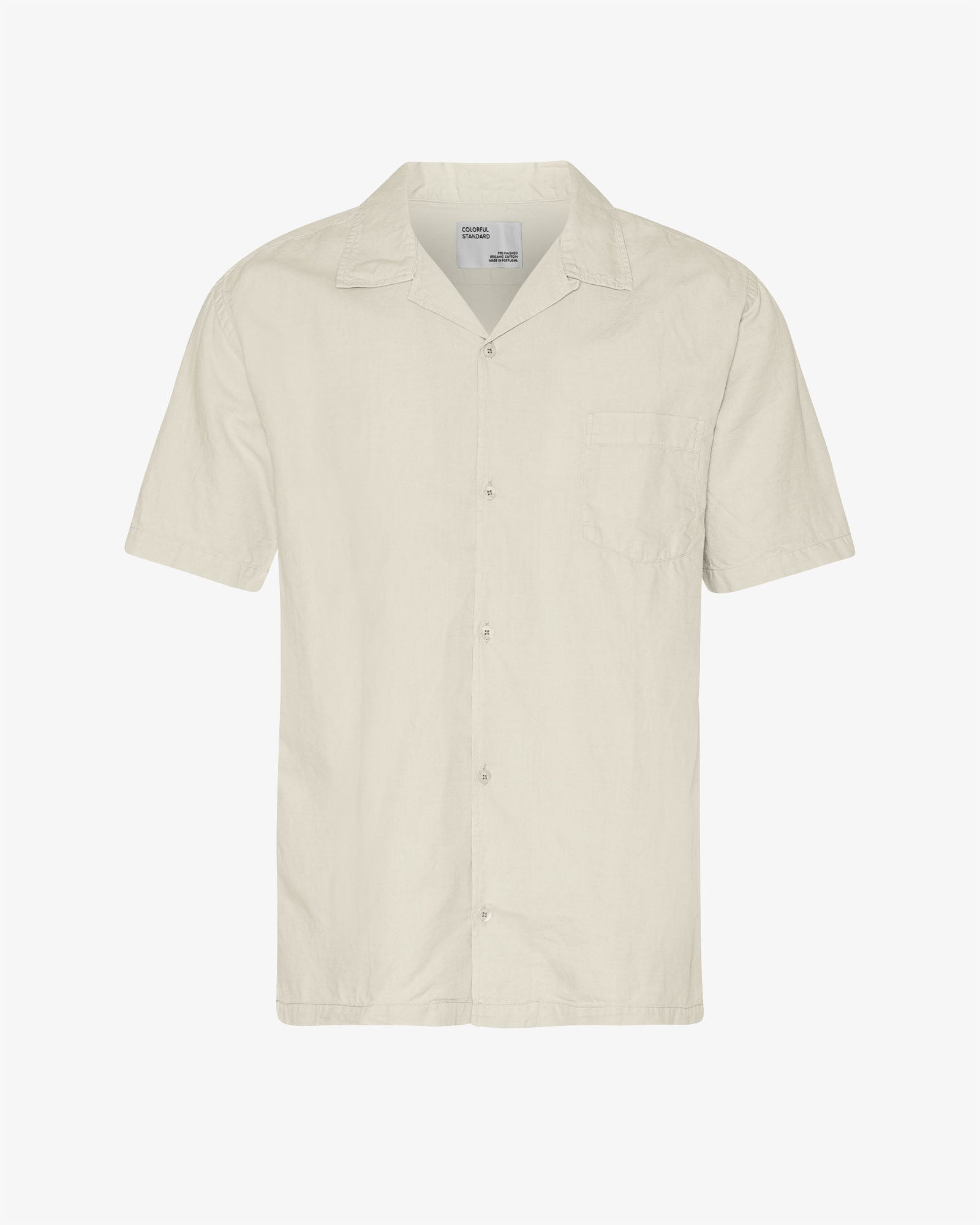 Linen Short Sleeved Shirt - Ivory White