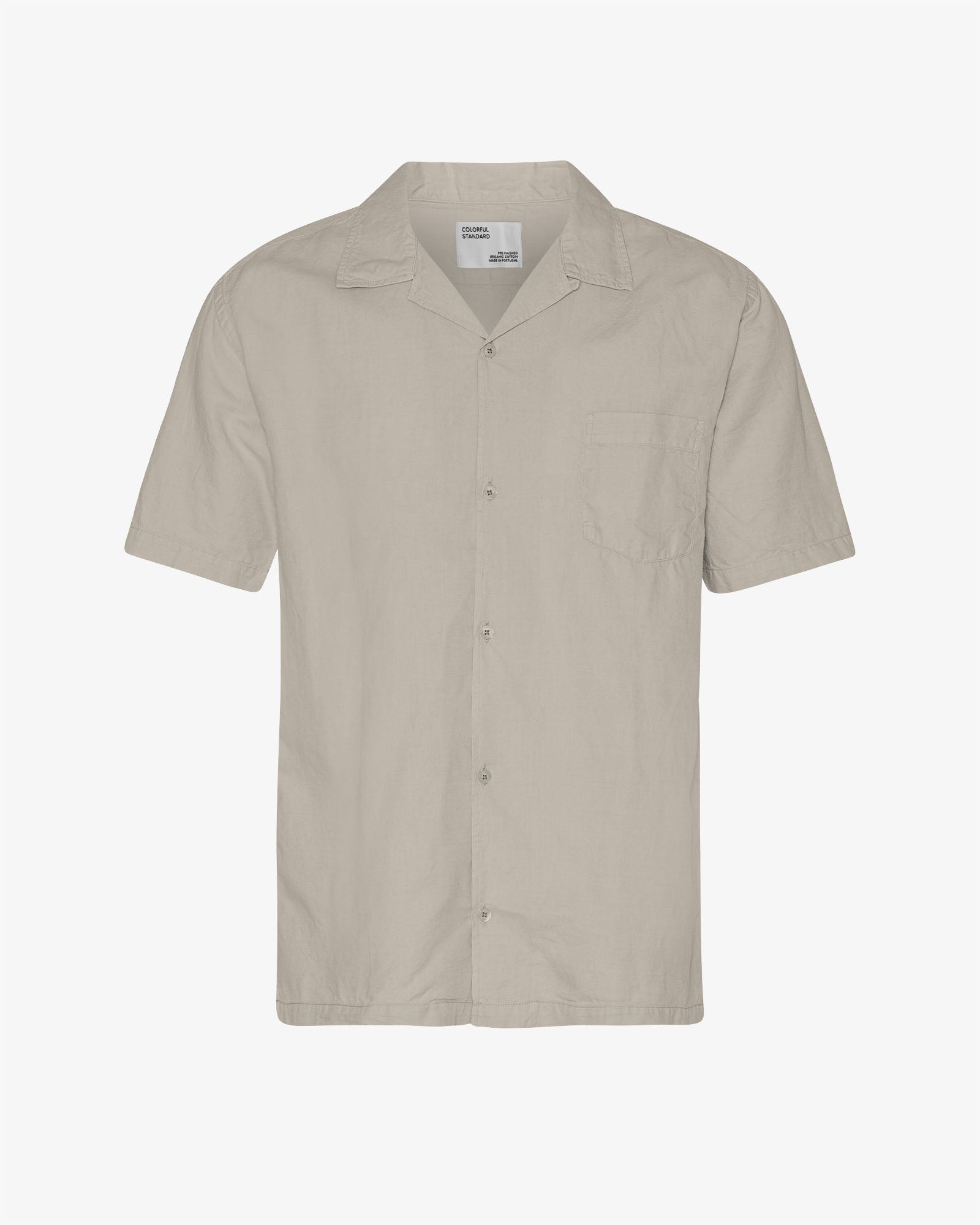 Linen Short Sleeved Shirt - Oyster Grey