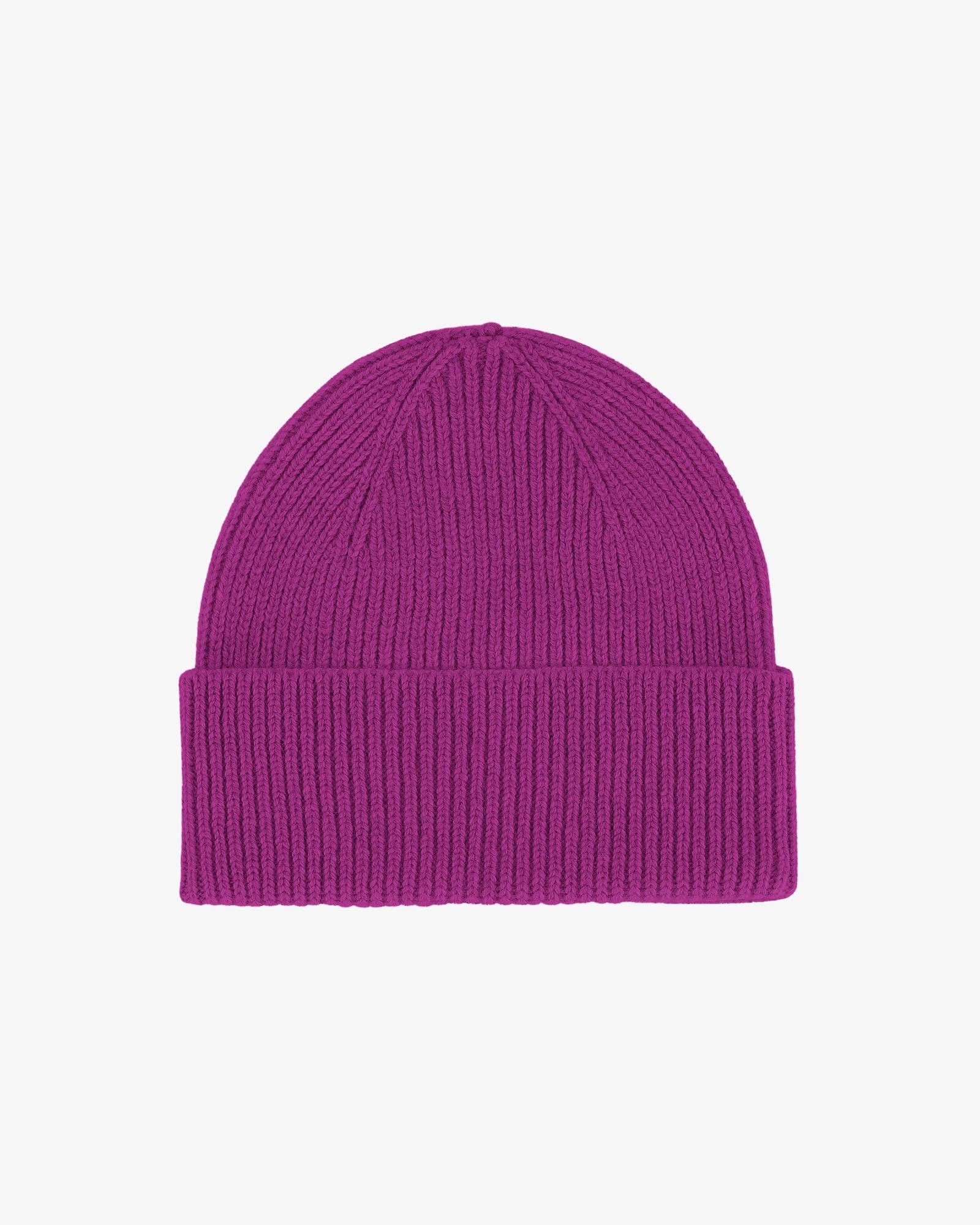 Merino Wool Beanie - Magenta Blaze