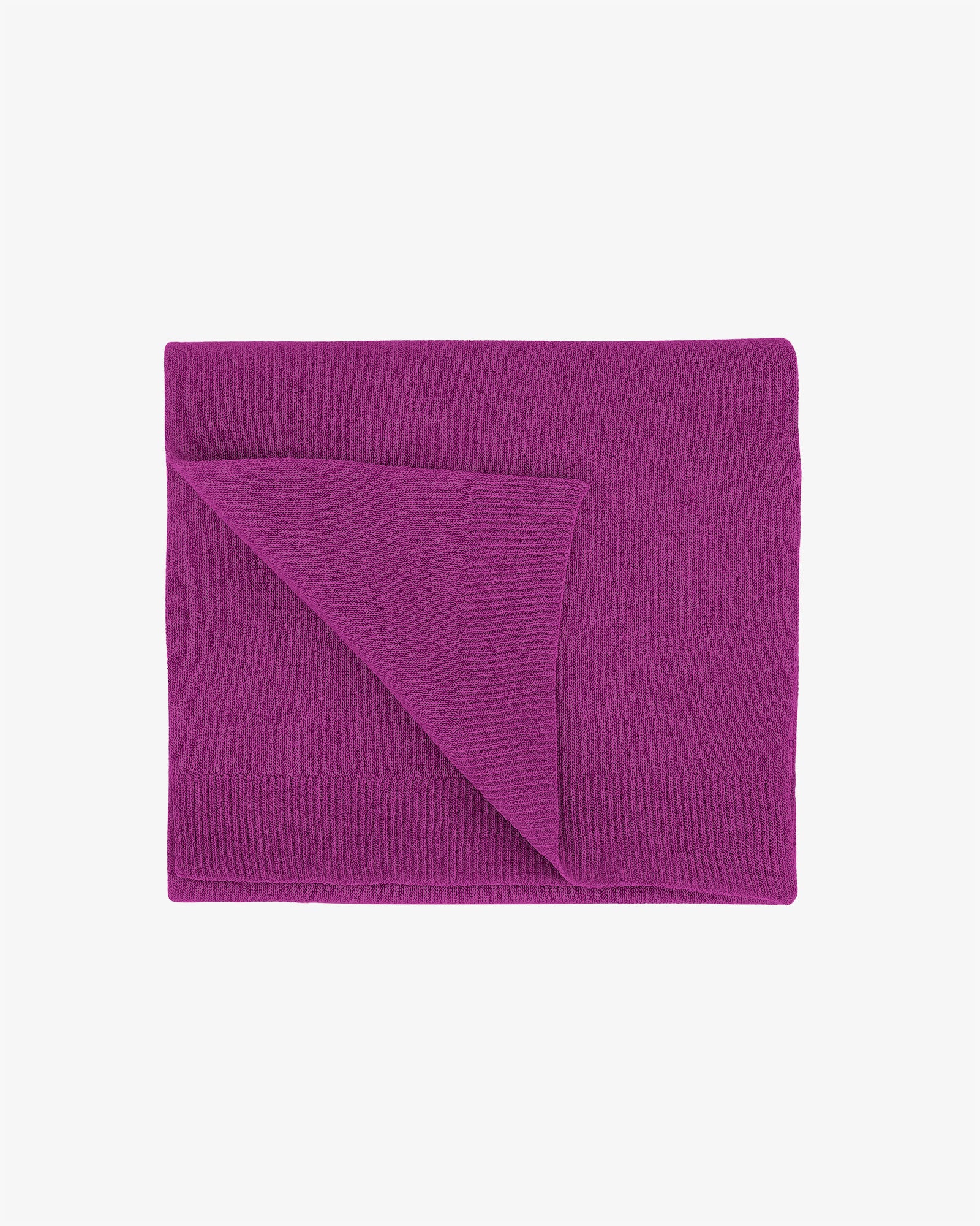 Merino Wool Scarf - Magenta Blaze