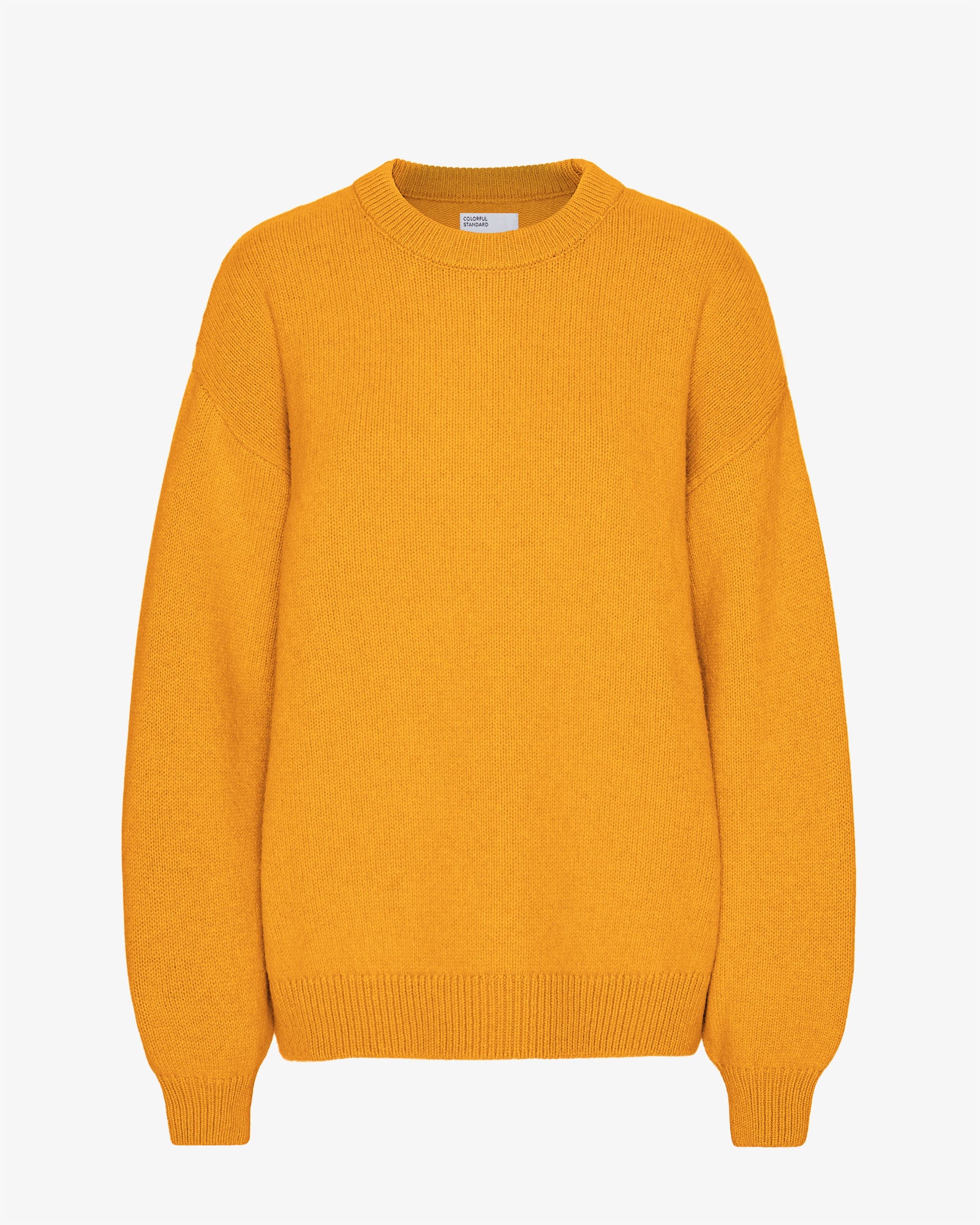 Oversized Merino Wool Crew - Burned Yellow