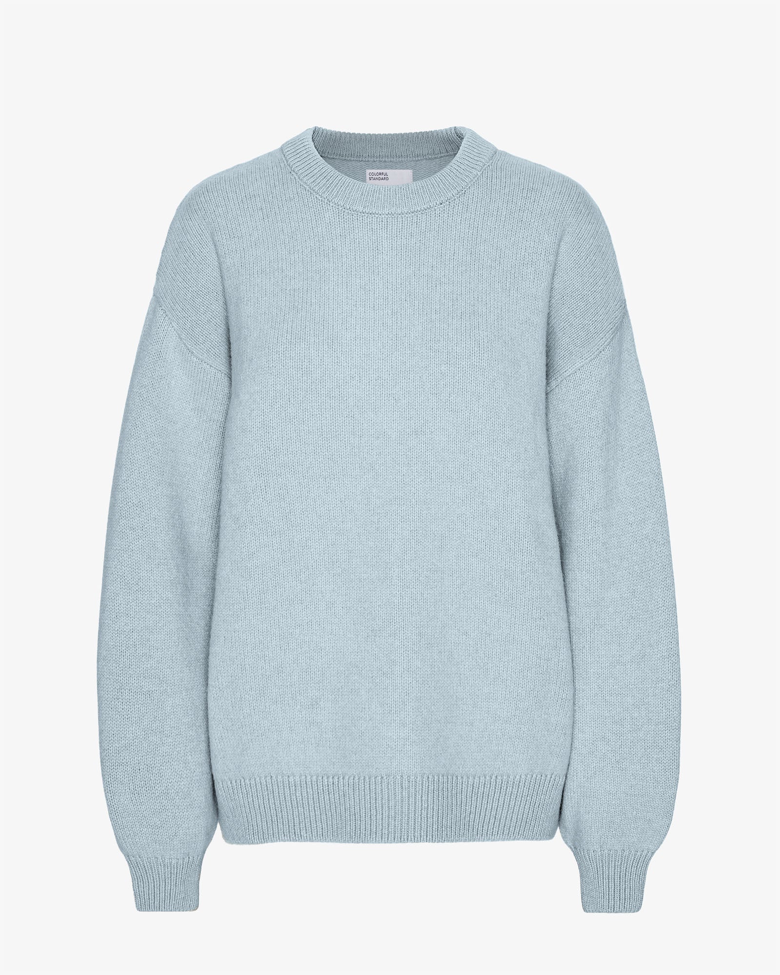 Oversized Merino Wool Crew - Polar Blue