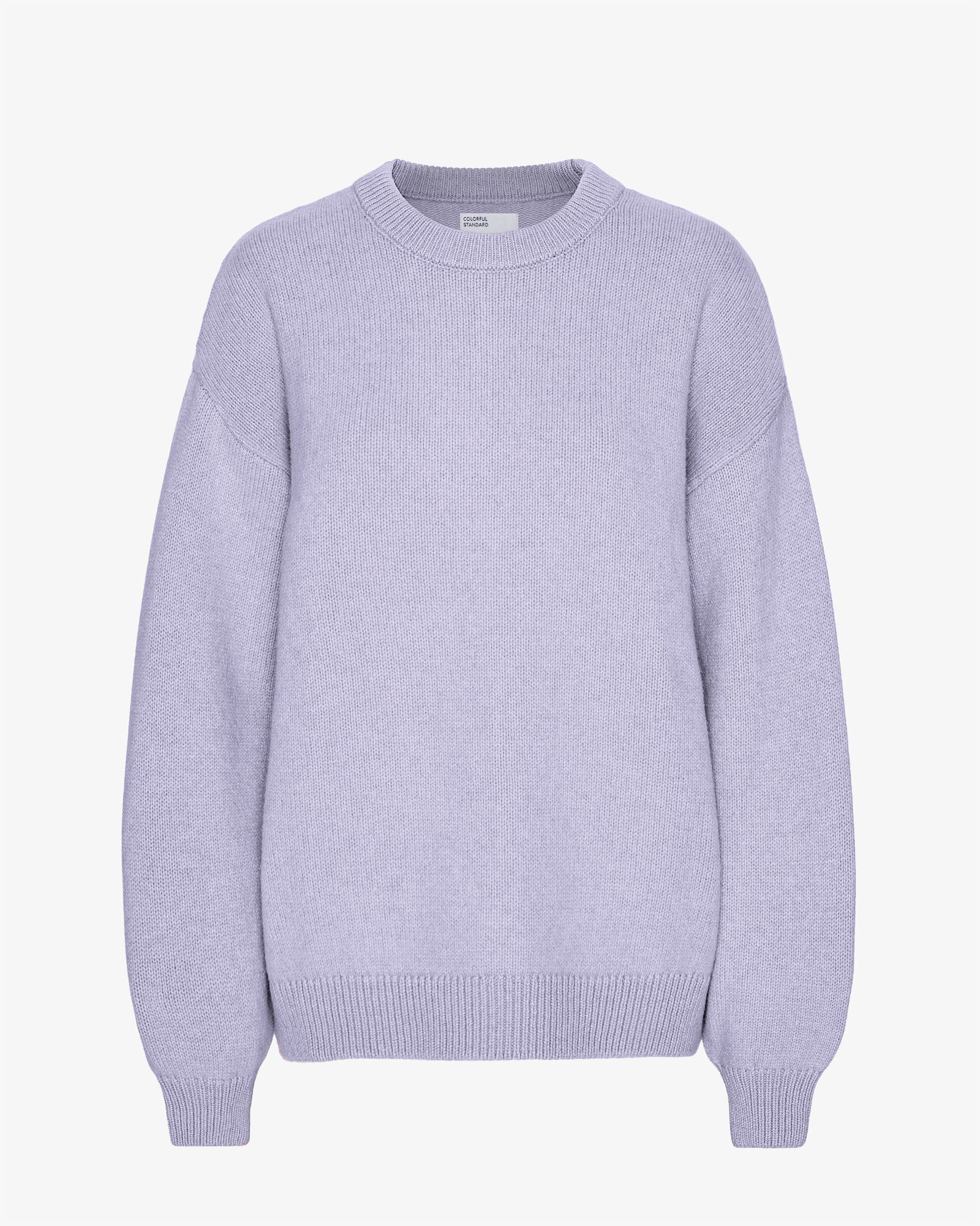 Oversized Merino Wool Crew - Soft Lavender