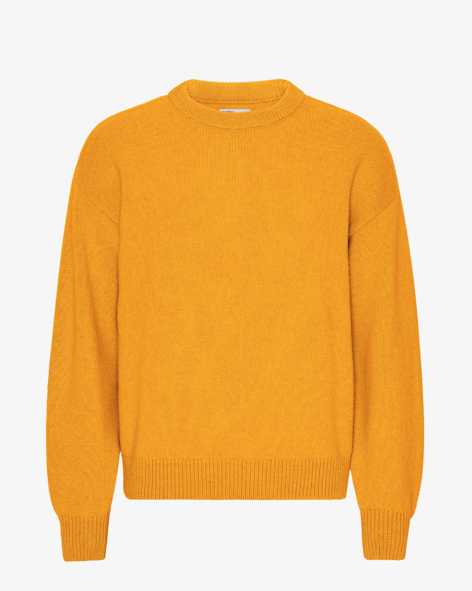 Oversized Merino Wool Crew - Burned Yellow