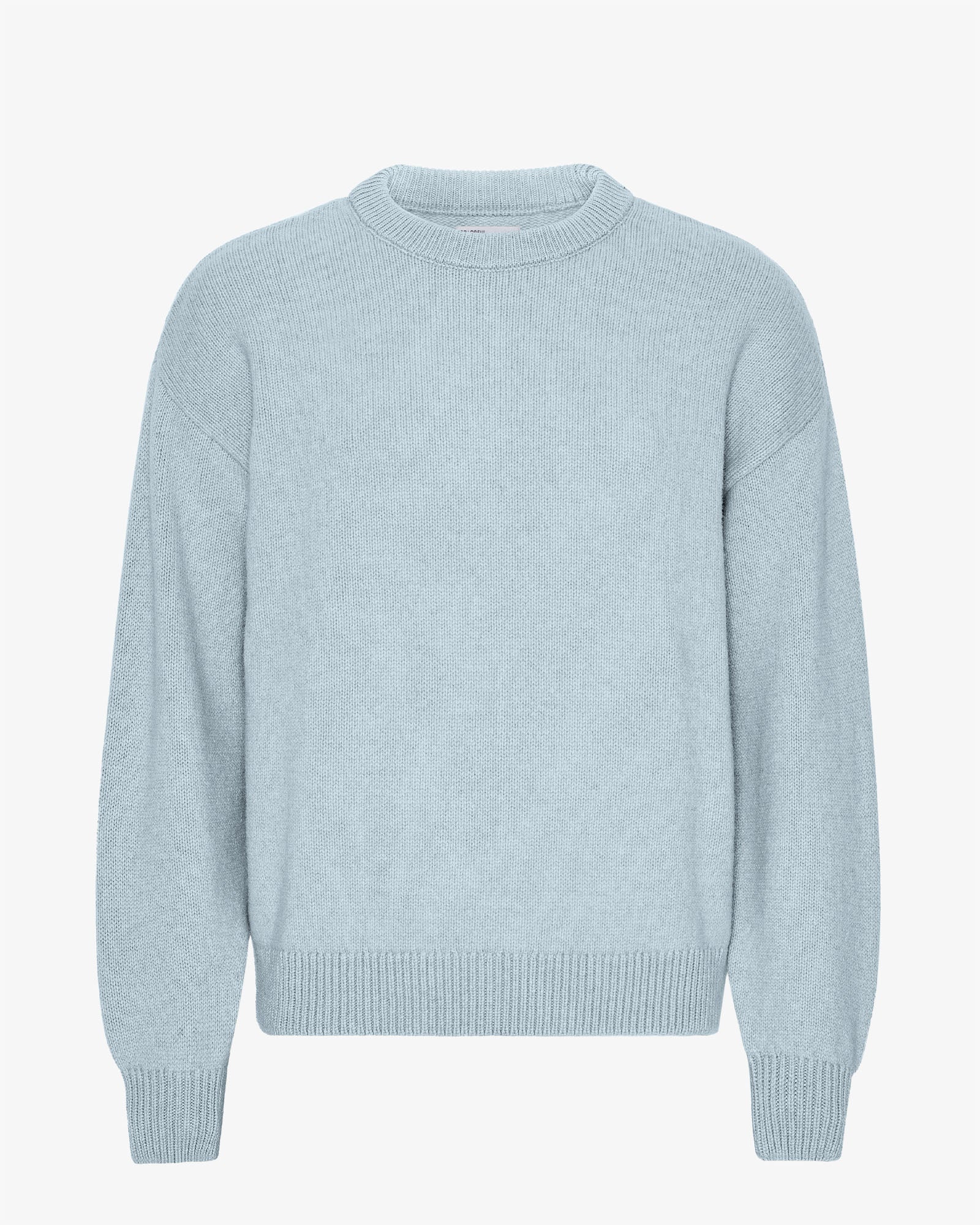 Oversized Merino Wool Crew - Polar Blue