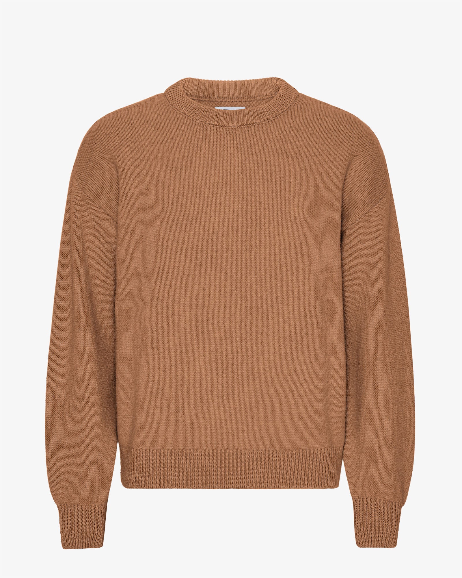 Oversized Merino Wool Crew - Sahara Camel